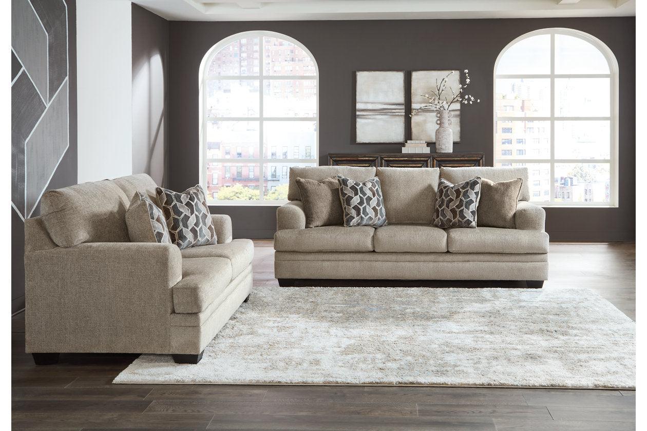 Stonemeade Taupe Sofa & Loveseat - Image 3