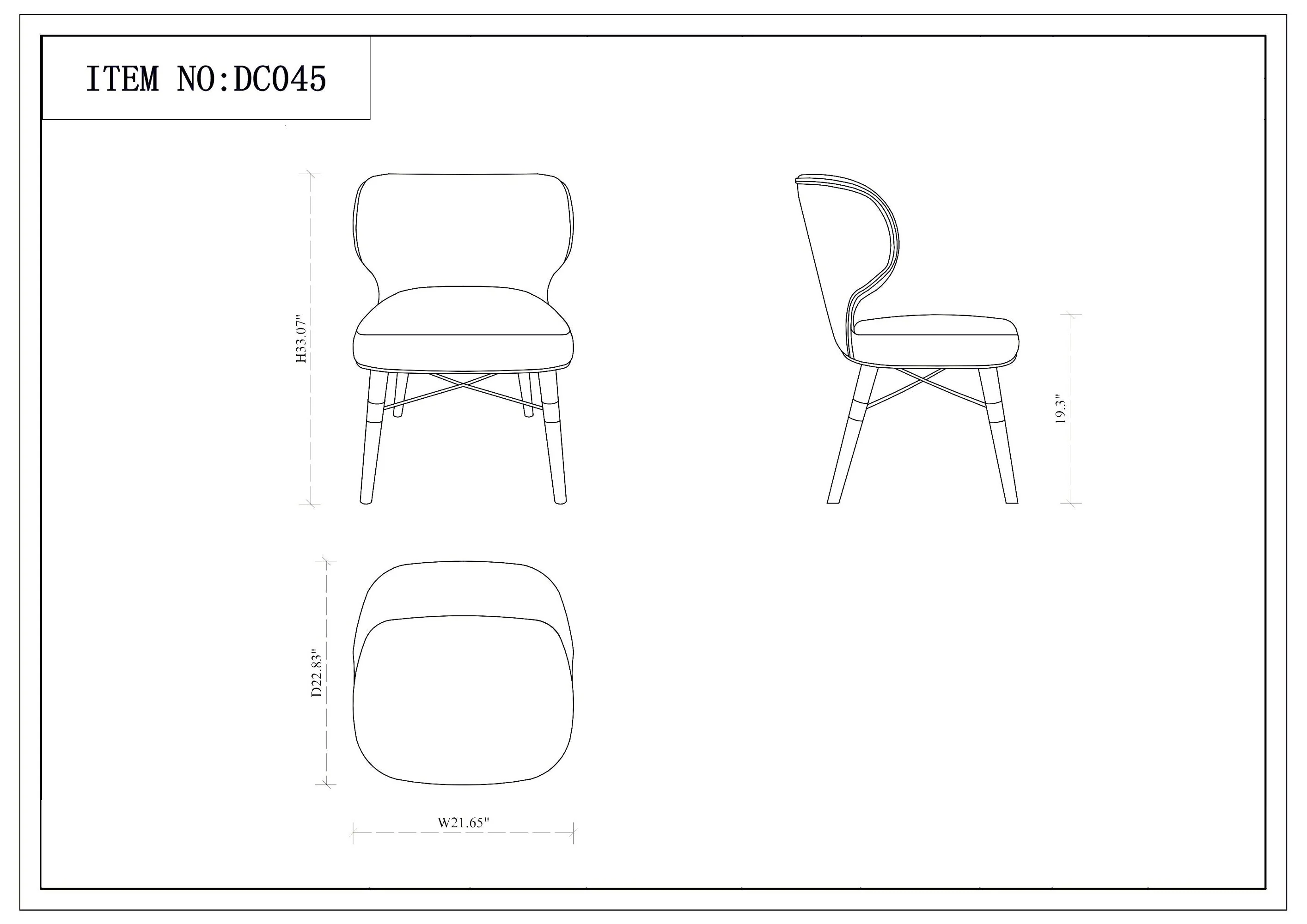 Strine Dining Chair in Royal Blue - Image 3