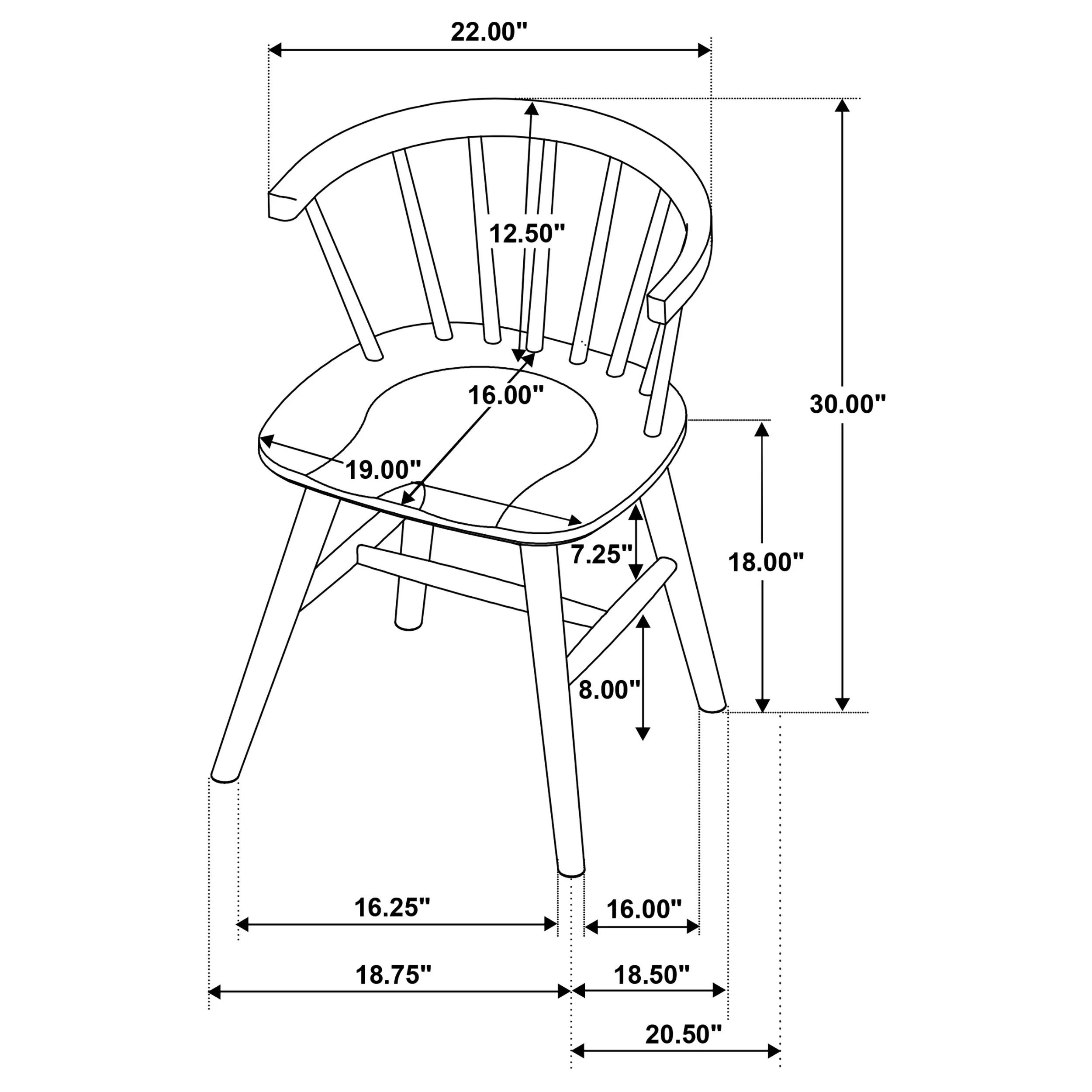 Strouse Black 5-piece Dining Set - Image 12