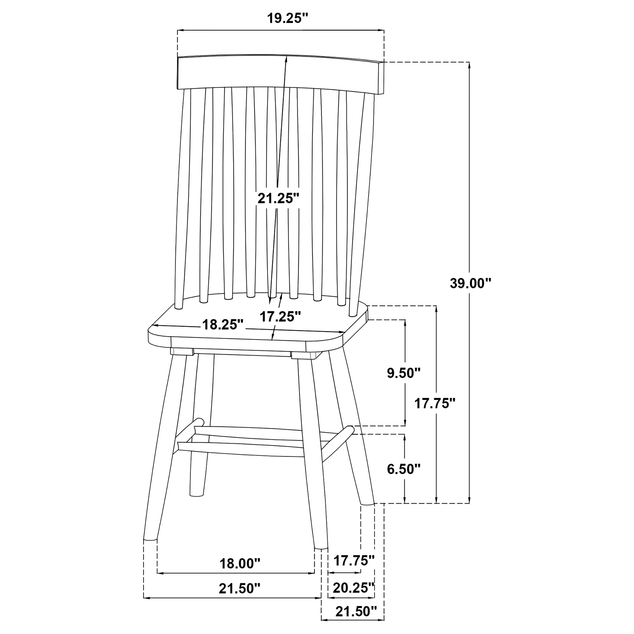 Strouse Black 5-piece Dining Set - Image 12