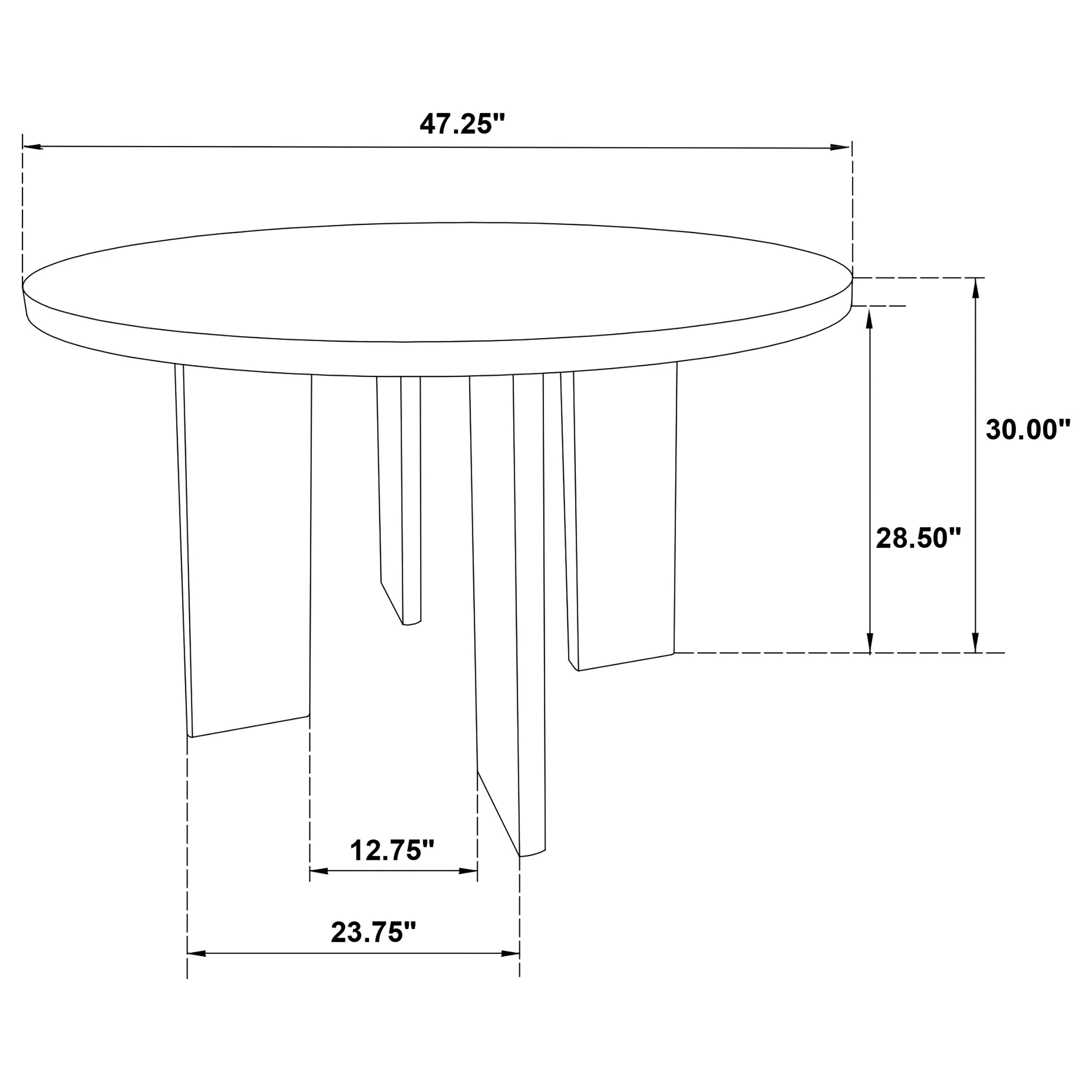 Strouse Cream/Black 5-piece Dining Set - Image 13