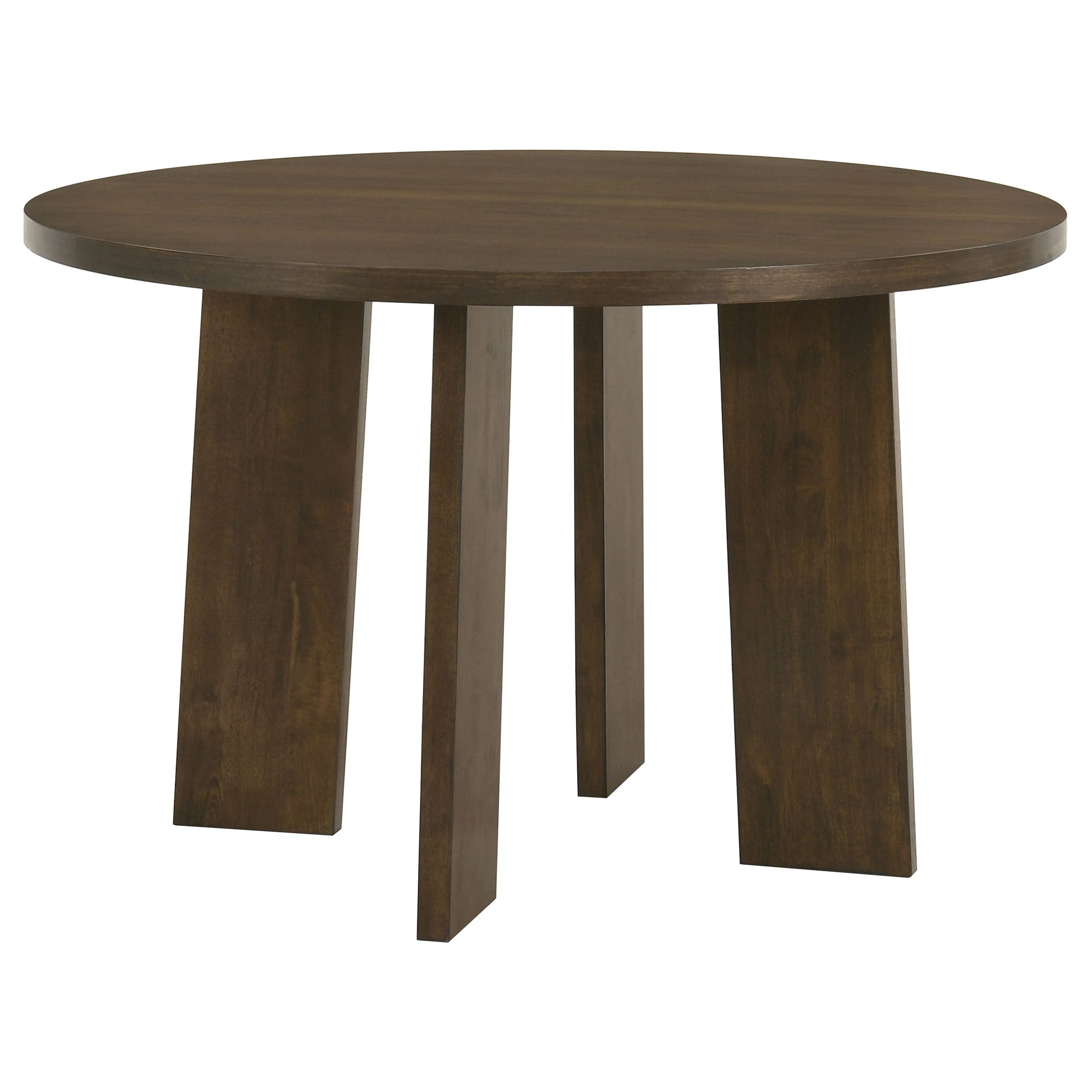 Strouse Walnut 47-inch Round Wood Dining Room Table - Image 2