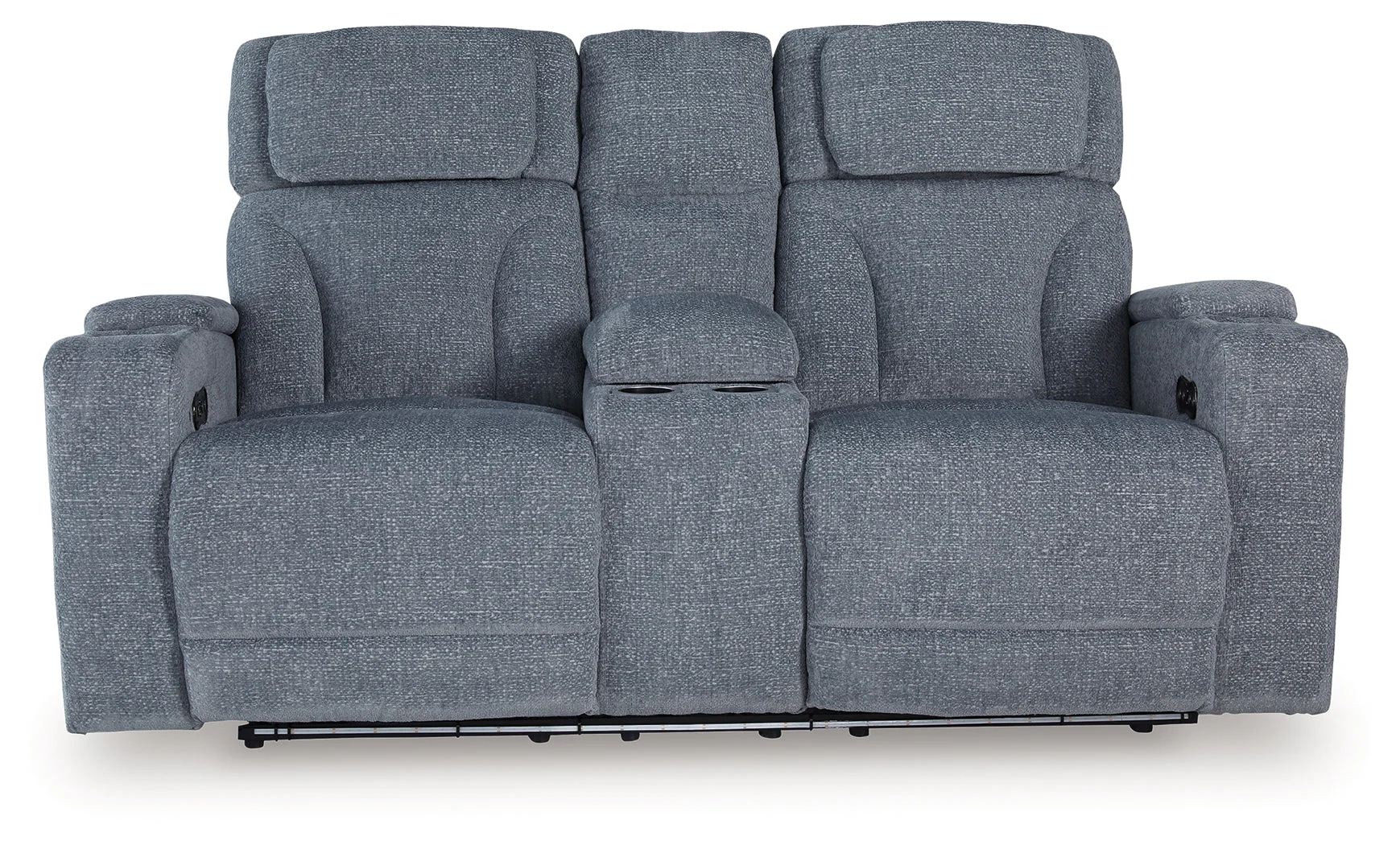 Studio Cave Steel Power Reclining Loveseat with Console - Image 4