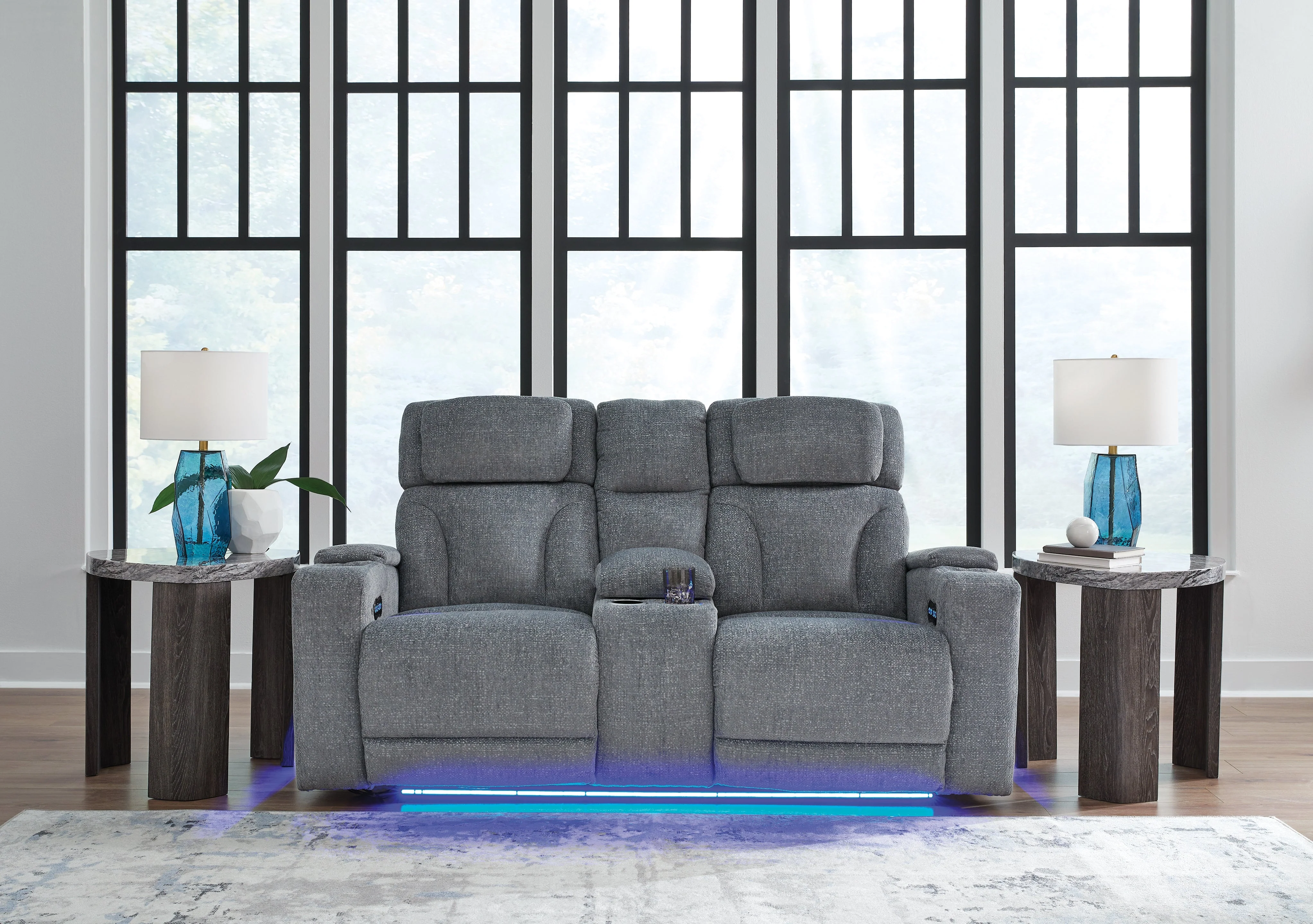 Studio Cave Steel Power Reclining Sofa and Loveseat - Image 3