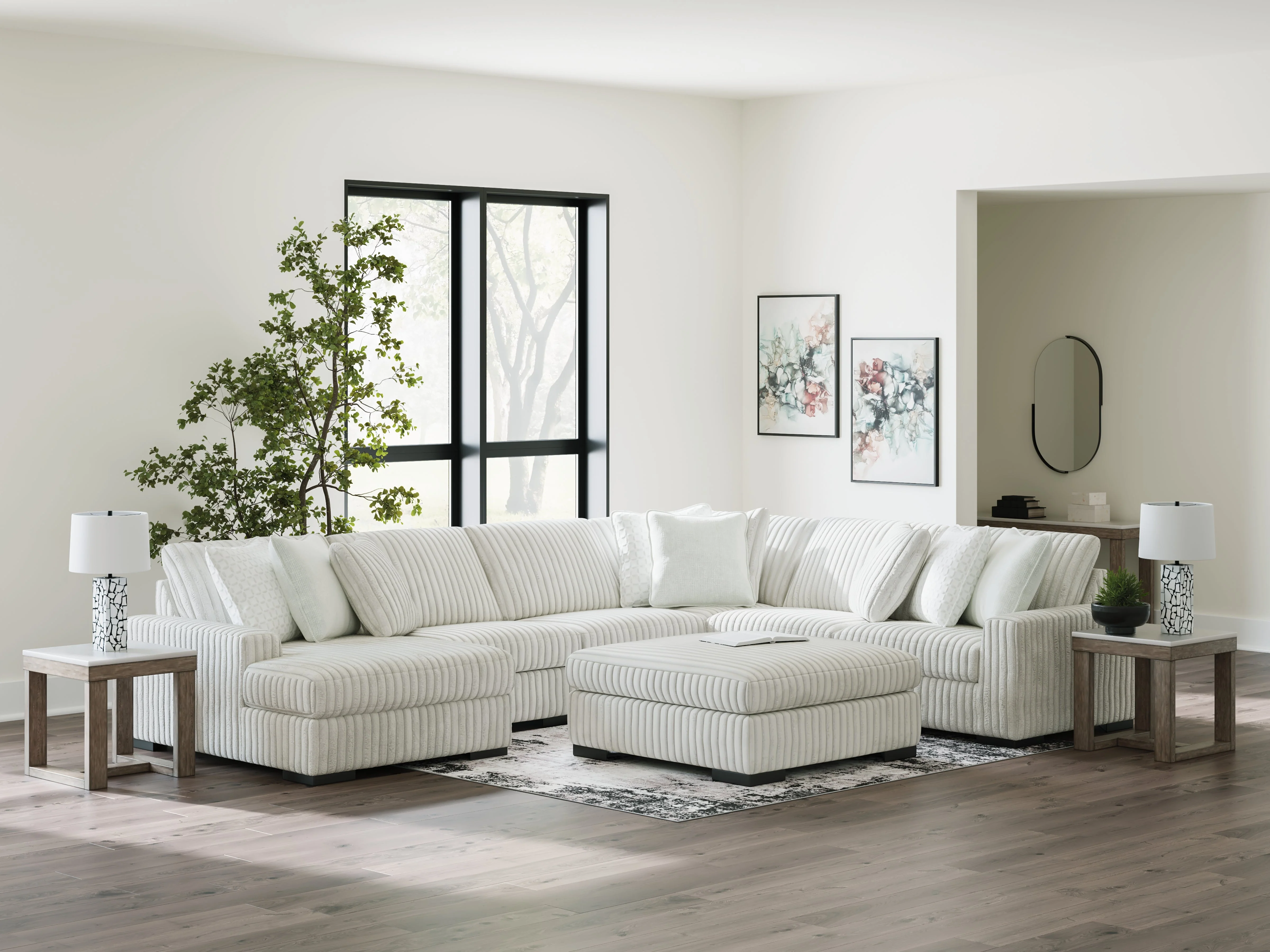 Stupendous Alloy 5-Piece Left Arm Facing Chaise Sectional - Image 3
