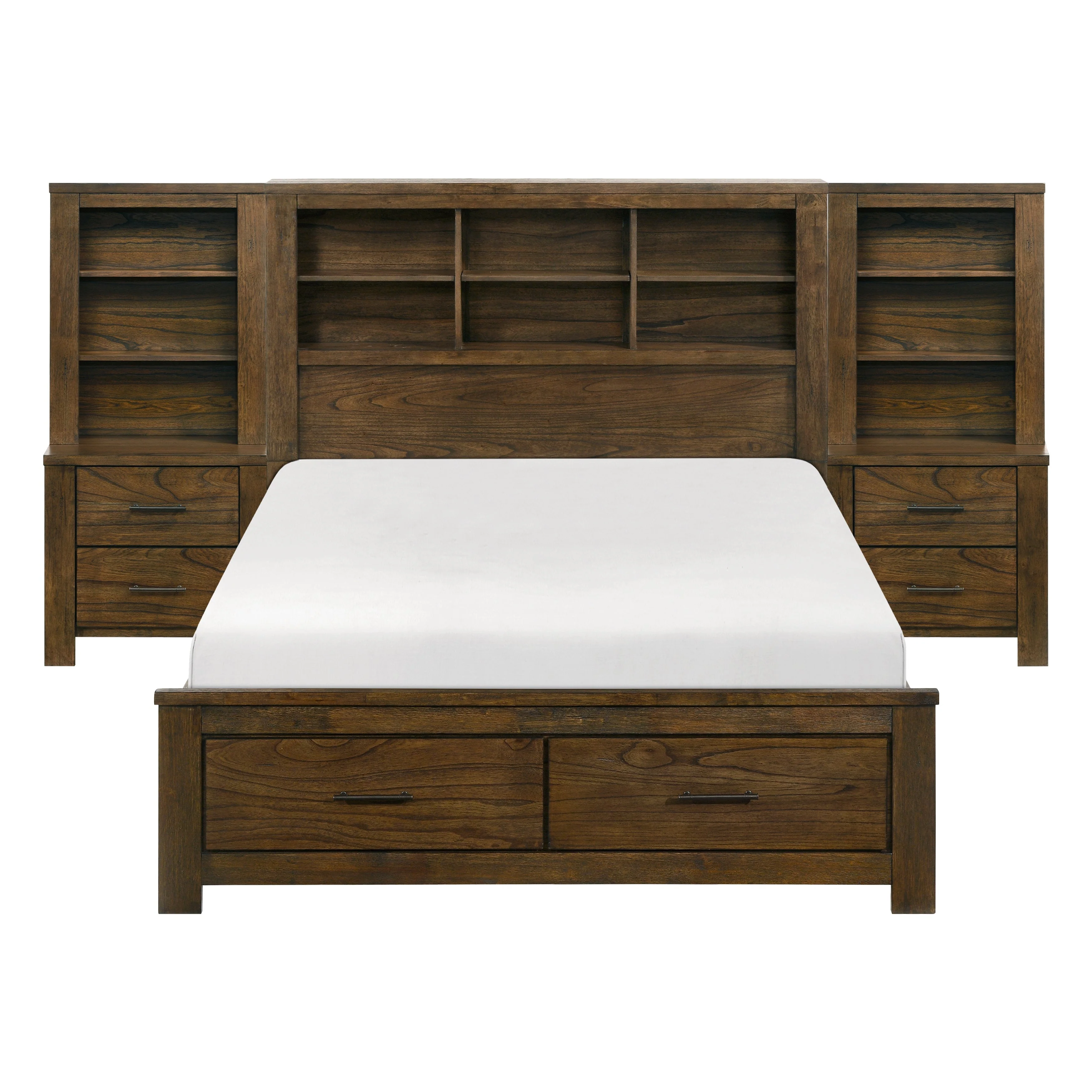 Sullivan Brown Wall Platform Bedroom Set - Image 2