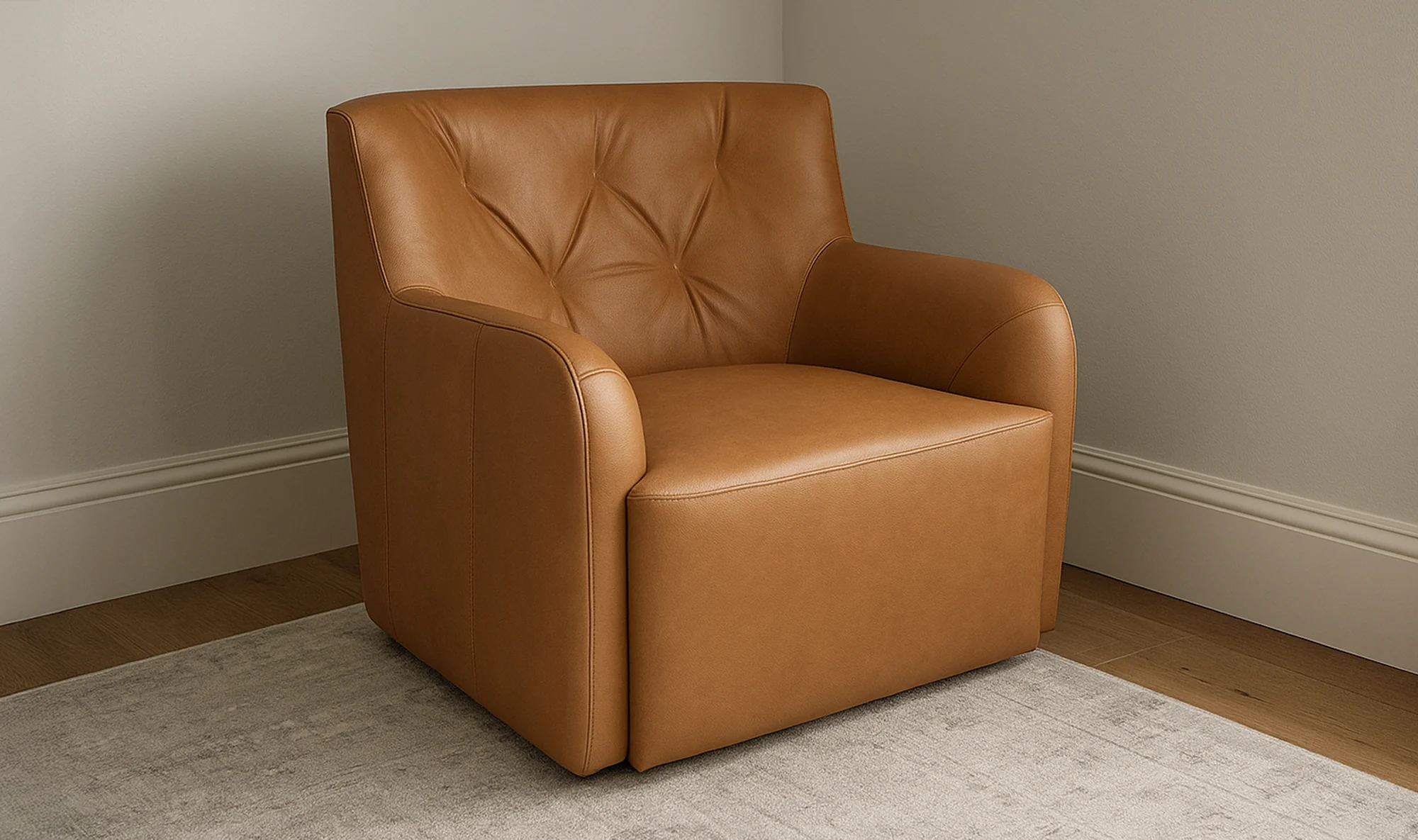 Sullivan Swivel Chair Tan - Image 3