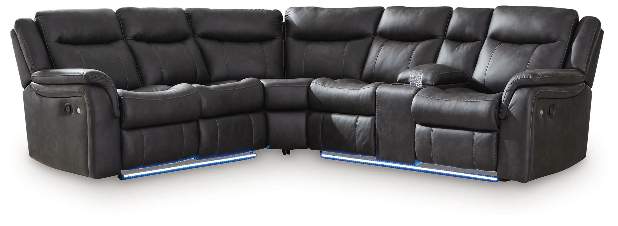 Sultan Meadow Carbon 2-Piece Manual Reclining Sectional - Image 2
