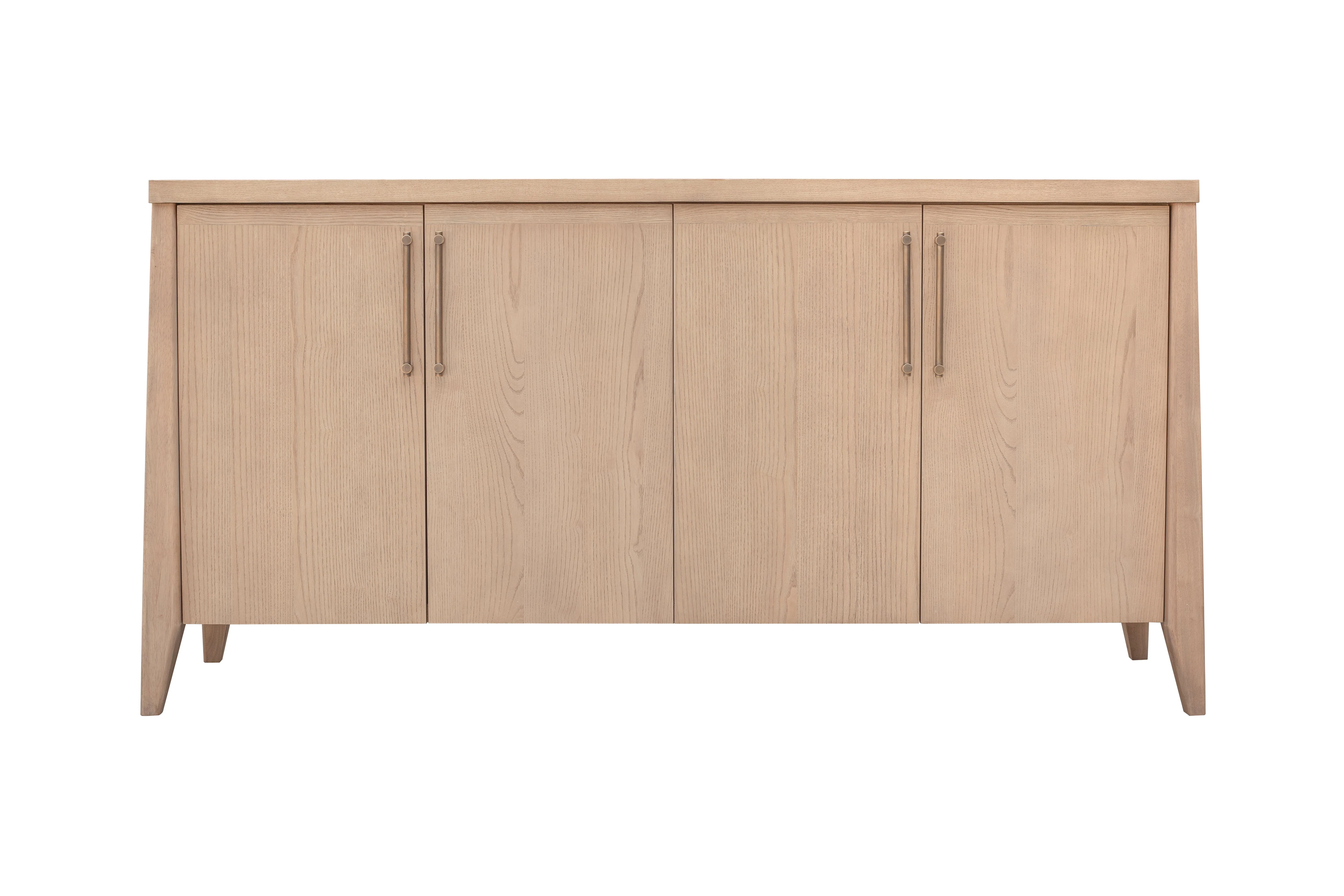 Sumire Four Door Ash Wood Sideboard in Ginger - Image 2