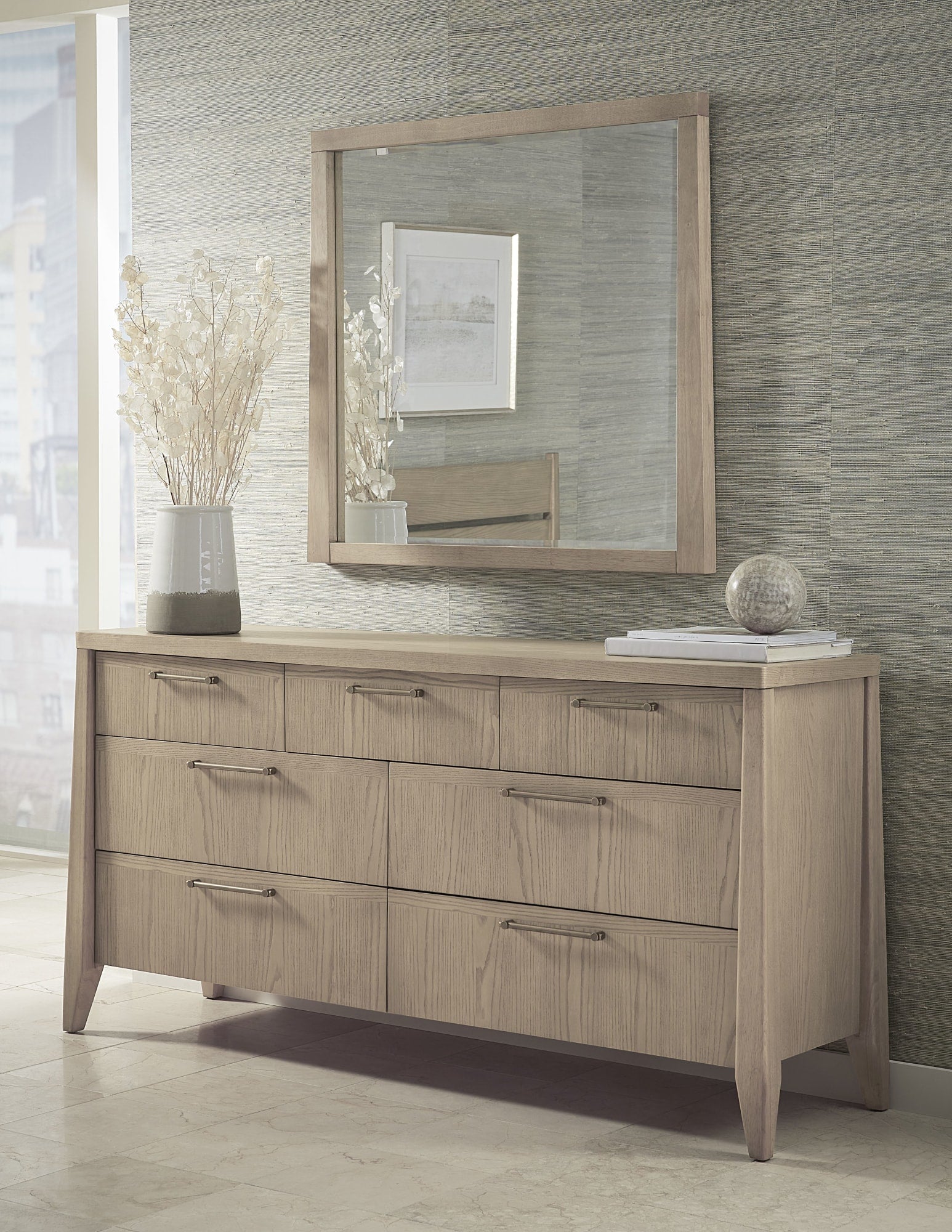 Sumire Ginger Seven Drawer Ash Wood Dresser - Image 2