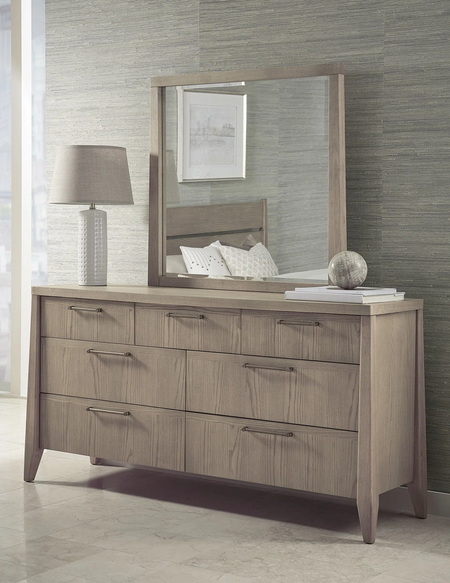 Sumire Ginger Seven Drawer Ash Wood Dresser - Image 5