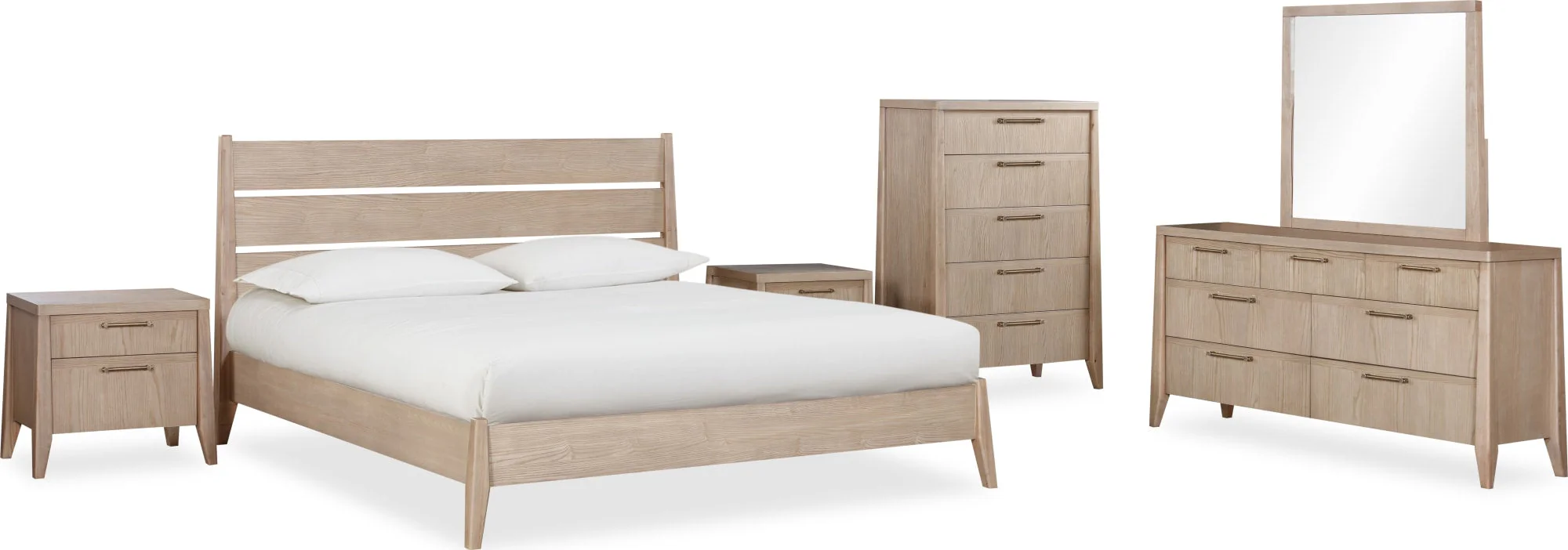 Sumire Ginger Seven Drawer Ash Wood Dresser - Image 7