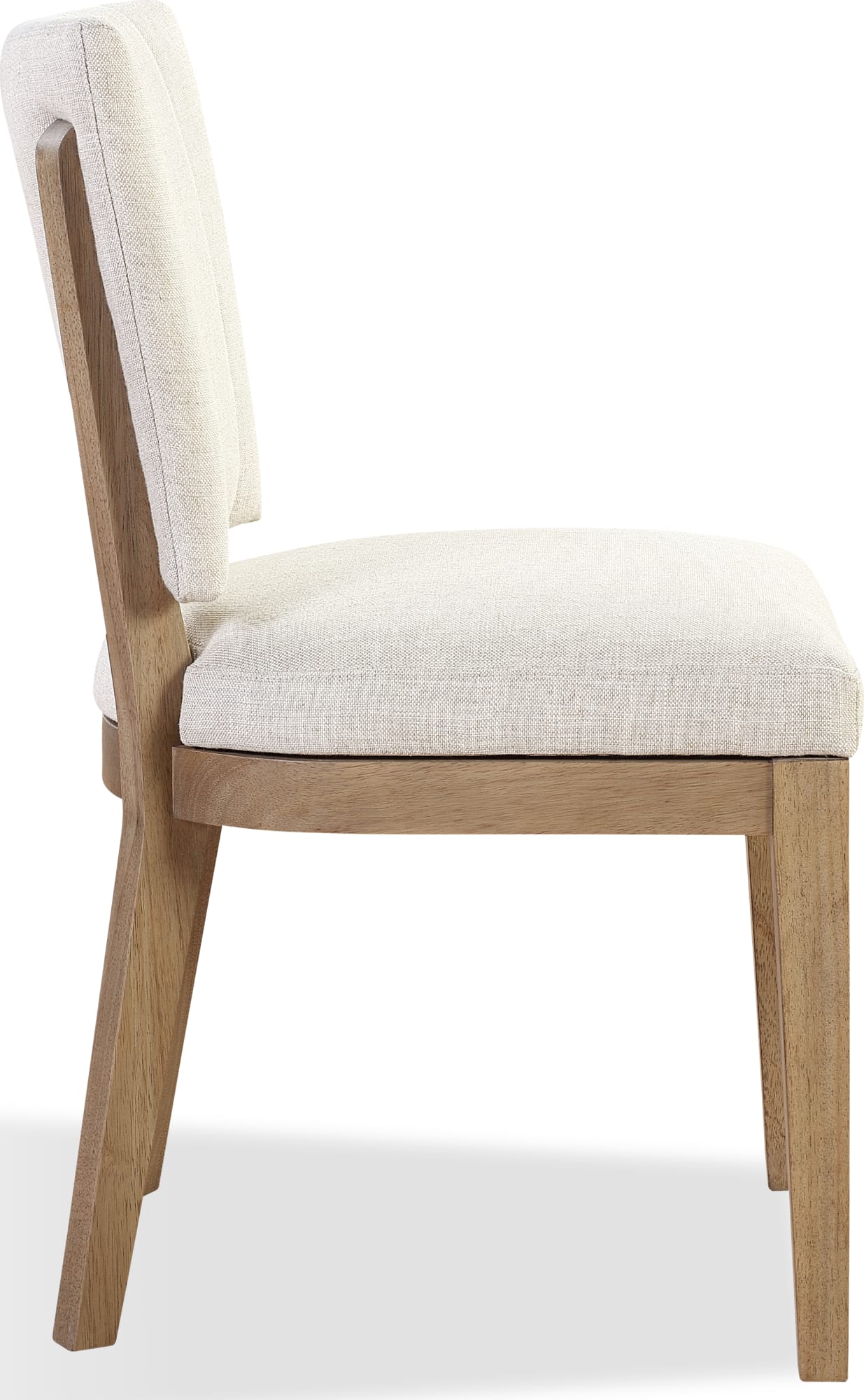 Sumner Natural Channel Back Upholstered Dining Chair (Set of 2) - Image 5