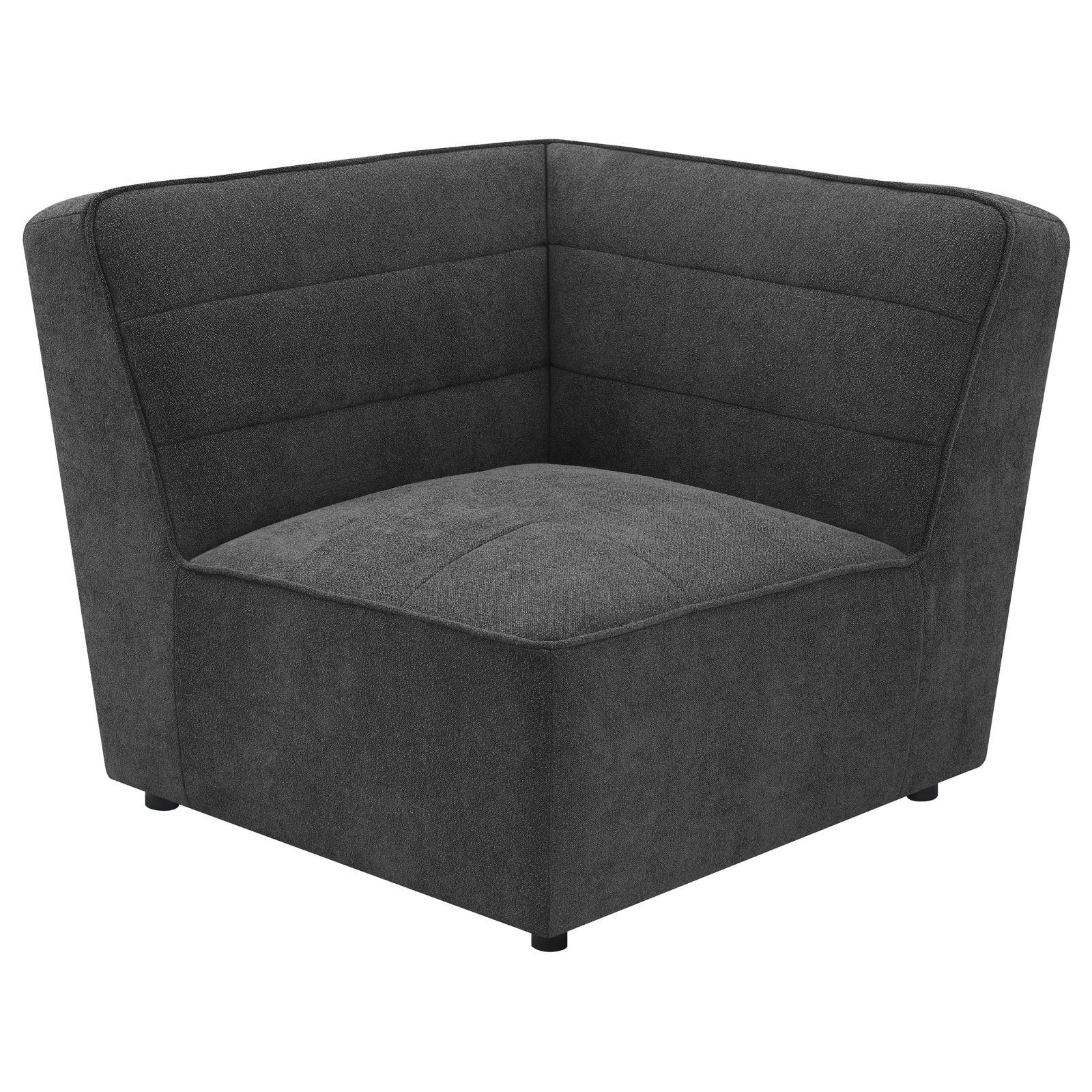Sunny Charcoal Upholstered 6-piece Modular Sectional - Image 10