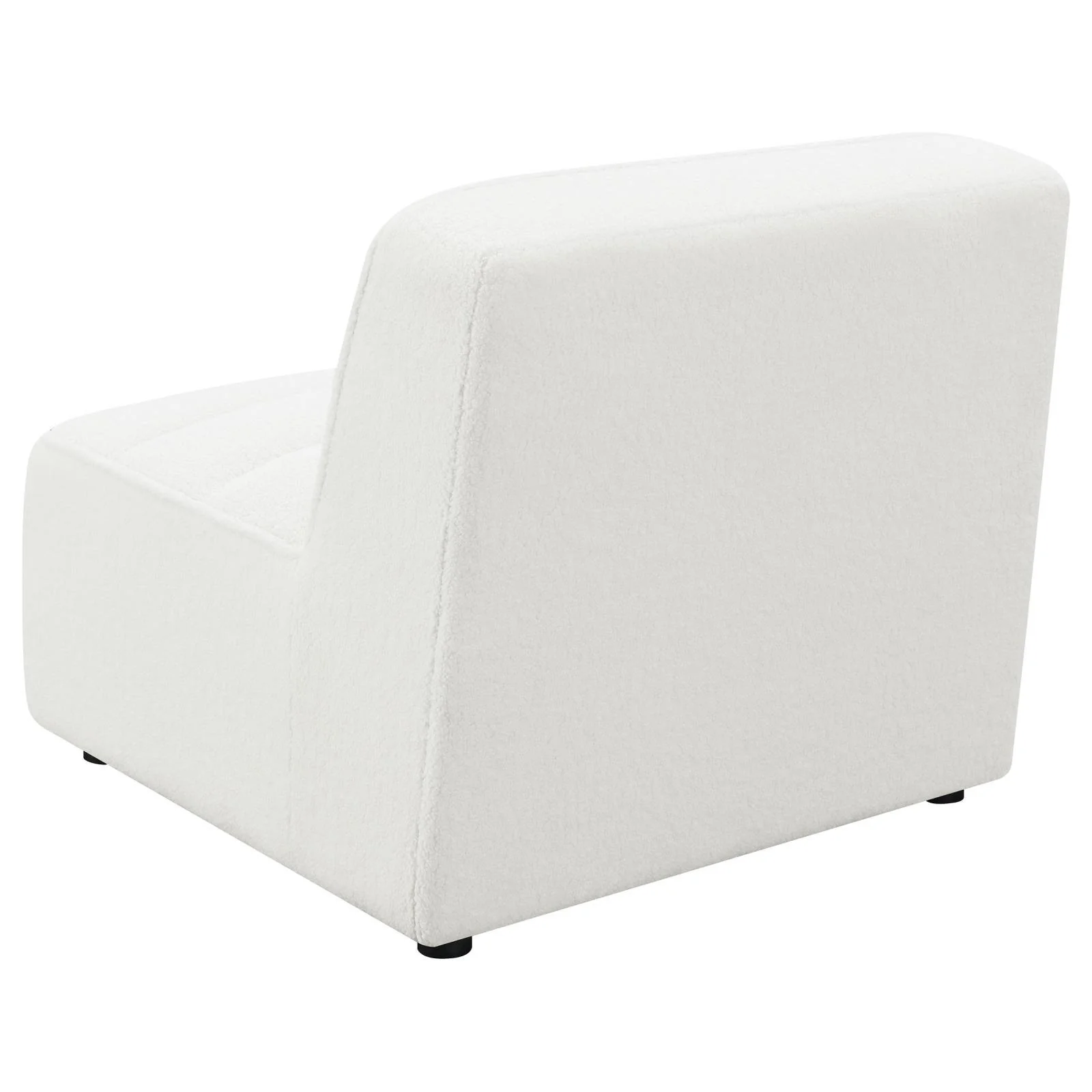 Sunny Natural Upholstered Armless Chair - Image 5