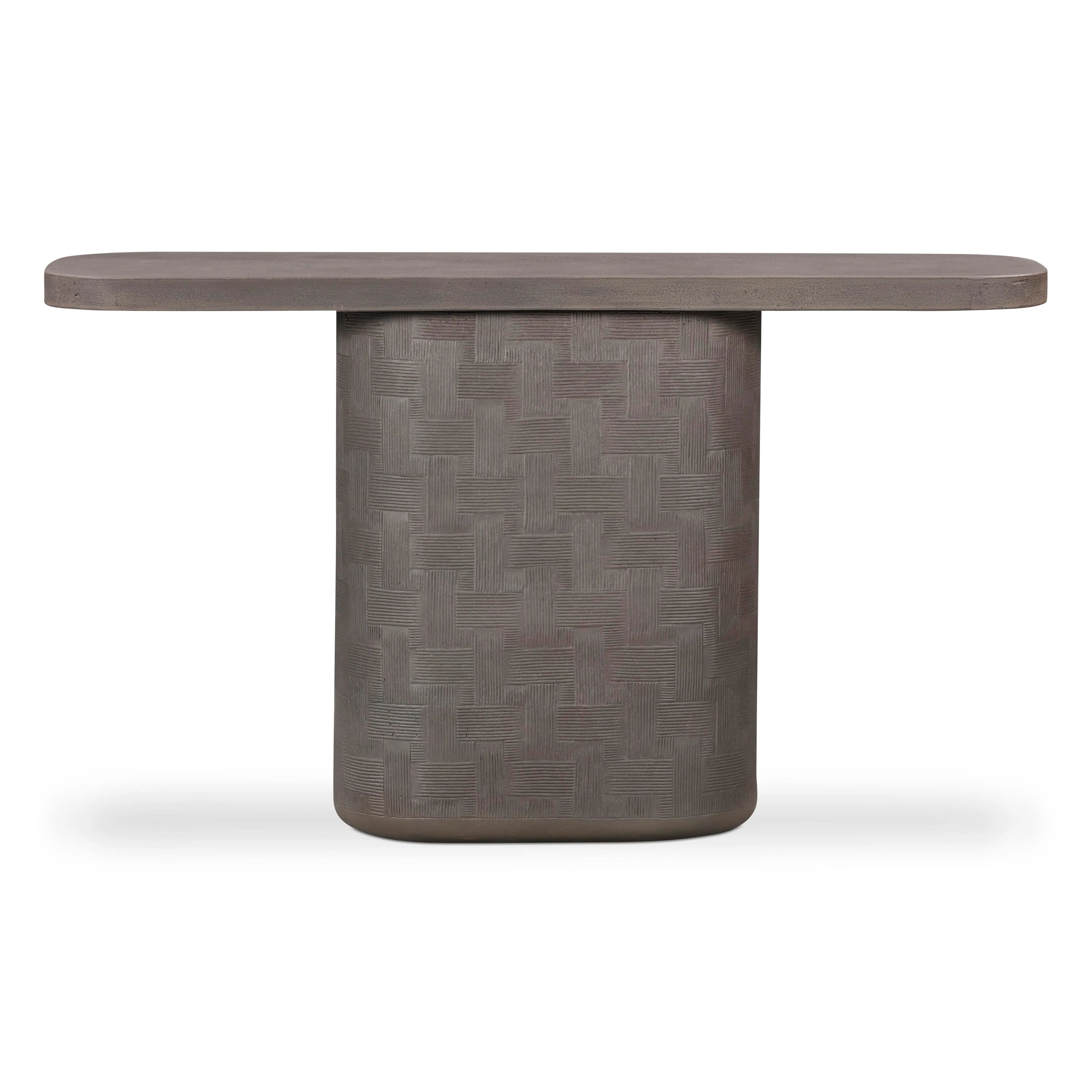 Suraya 55" Indoor/Outdoor Concrete Console Table - Image 17