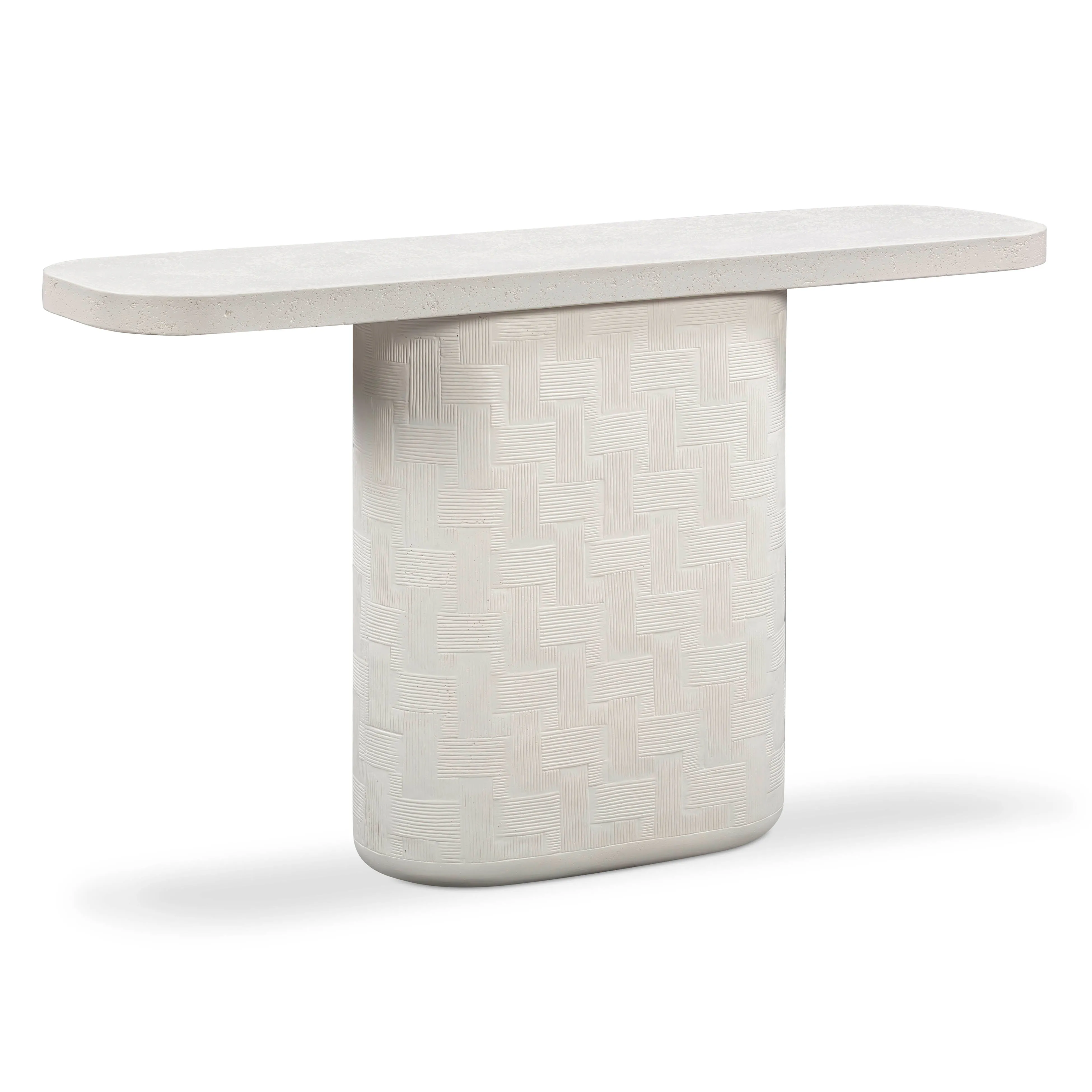 Suraya 55" Indoor/Outdoor Concrete Console Table - Image 2