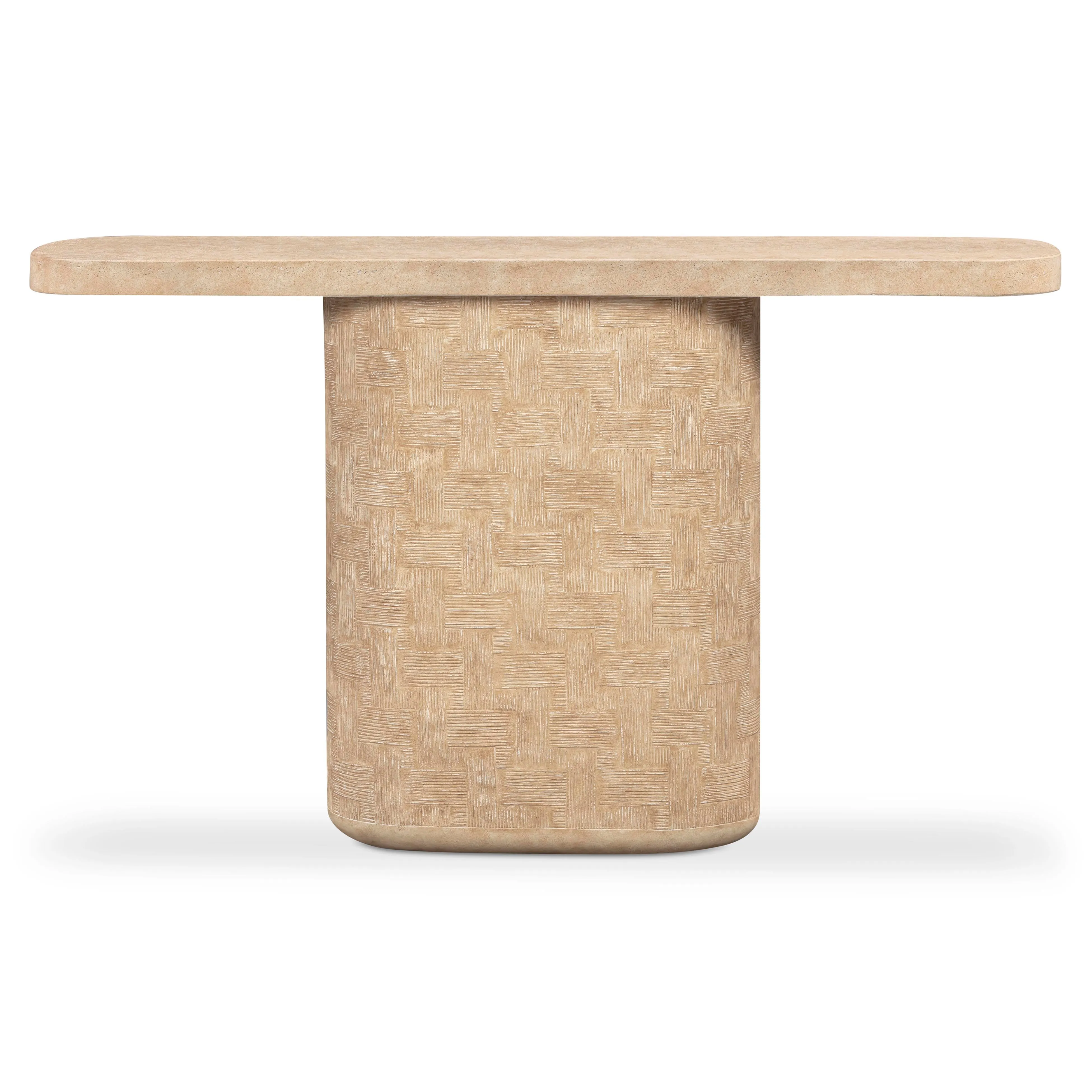 Suraya 55" Indoor/Outdoor Concrete Console Table - Image 9