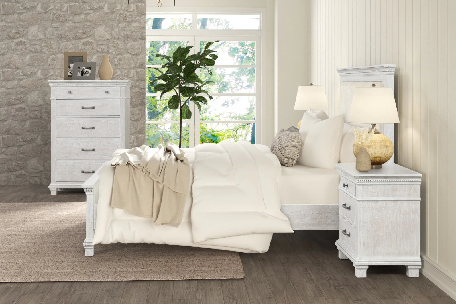 Swanley Weathered Gray Queen Bed - Image 9