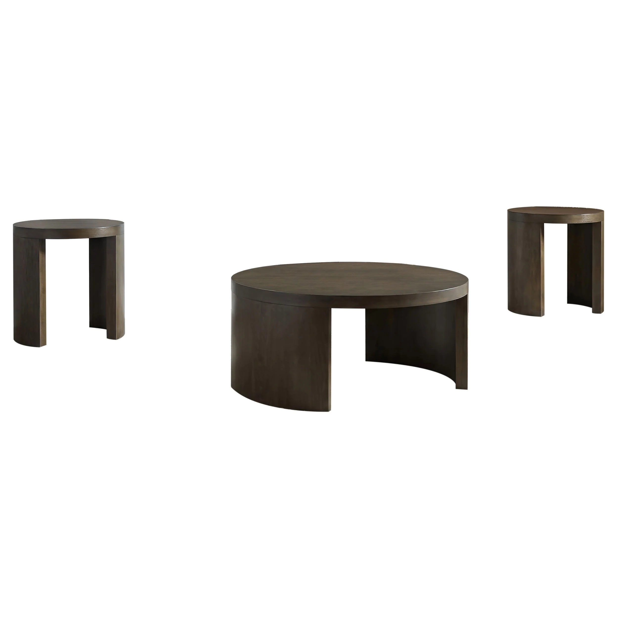 Sweeney Dark Walnut 3-piece Coffee and End Occasional Table Set - Image 2