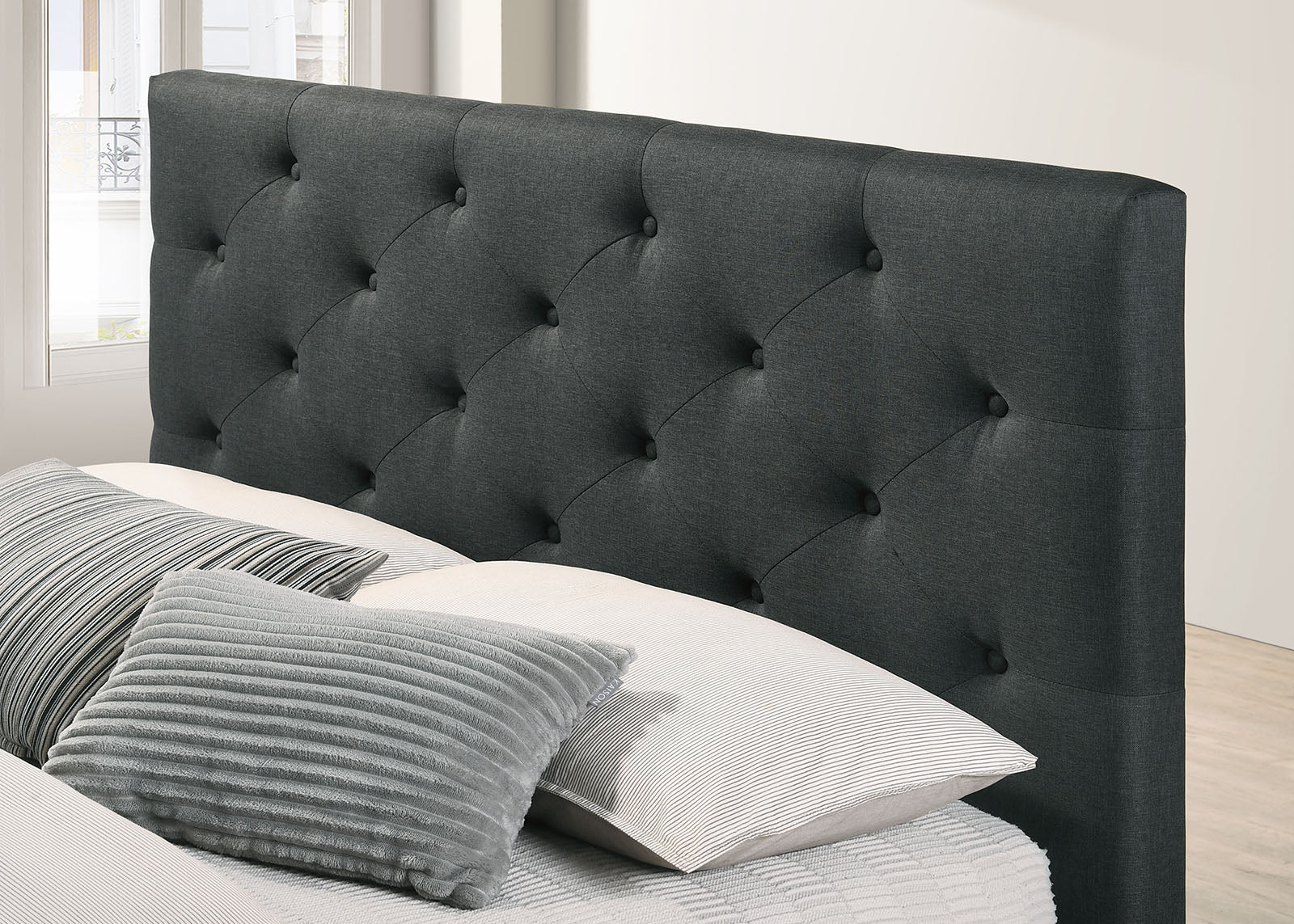 Sybella Dark Gray Twin Bed - Image 3