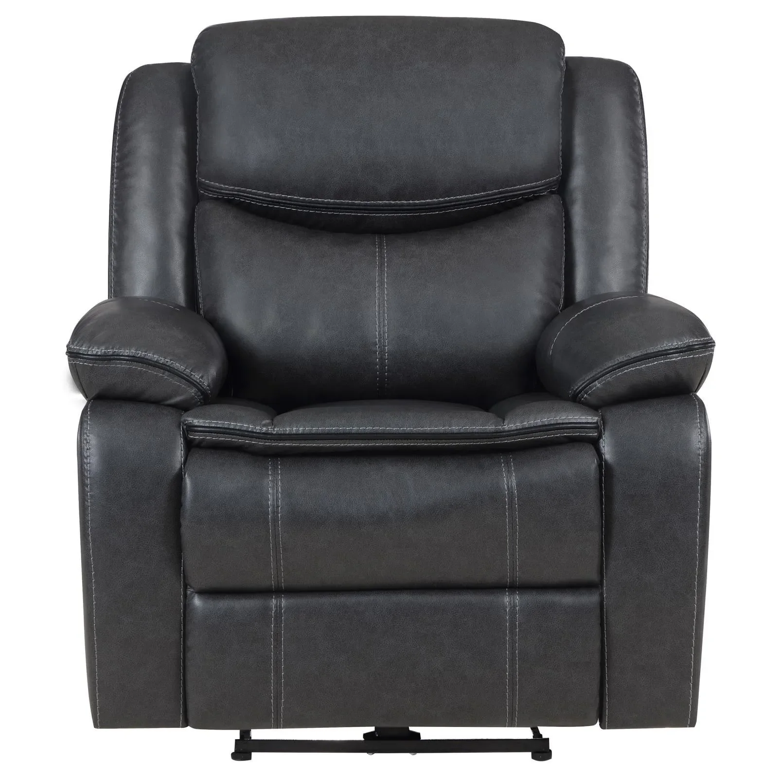 Sycamore Dark Grey Upholstered Power Recliner Chair - Image 4
