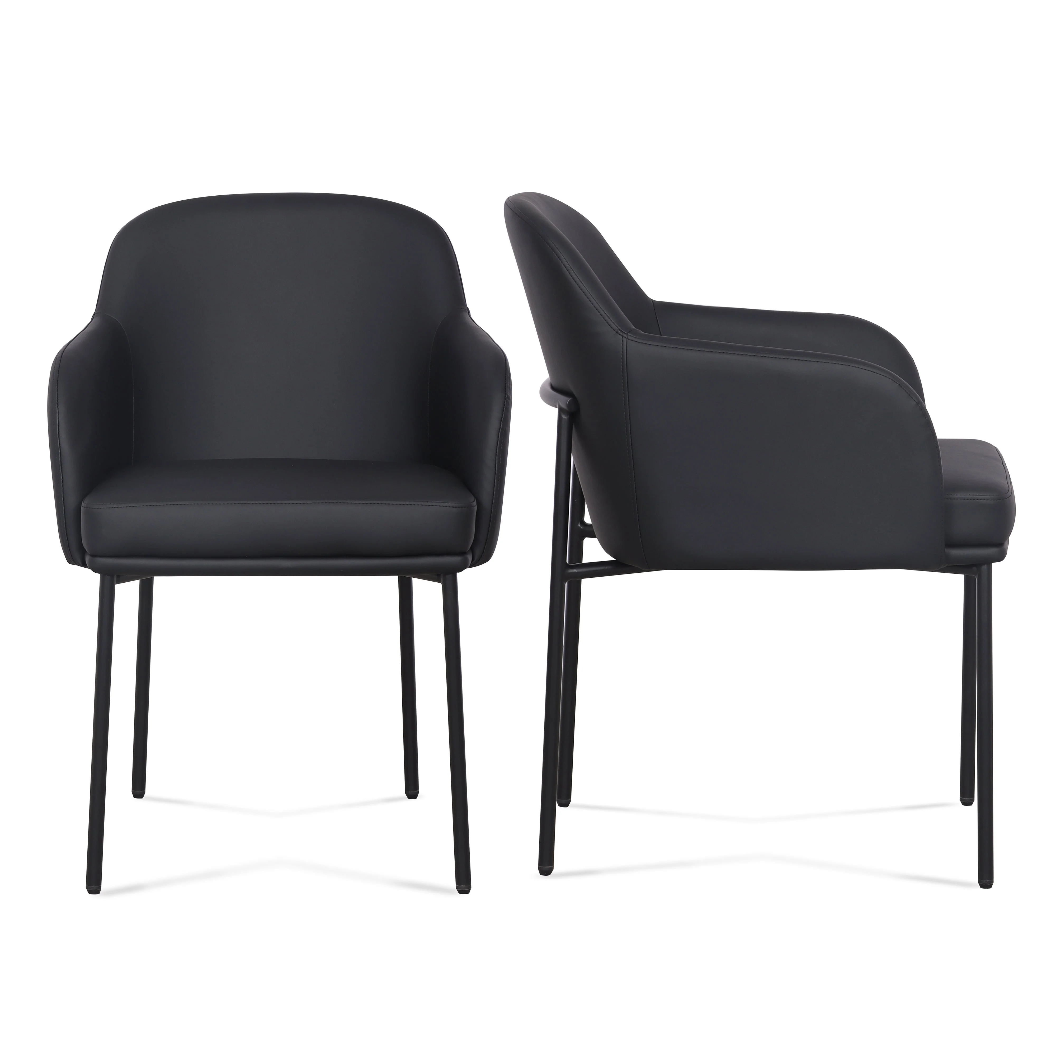 Sydney Performance Vegan Leather Armchair - Set of 2