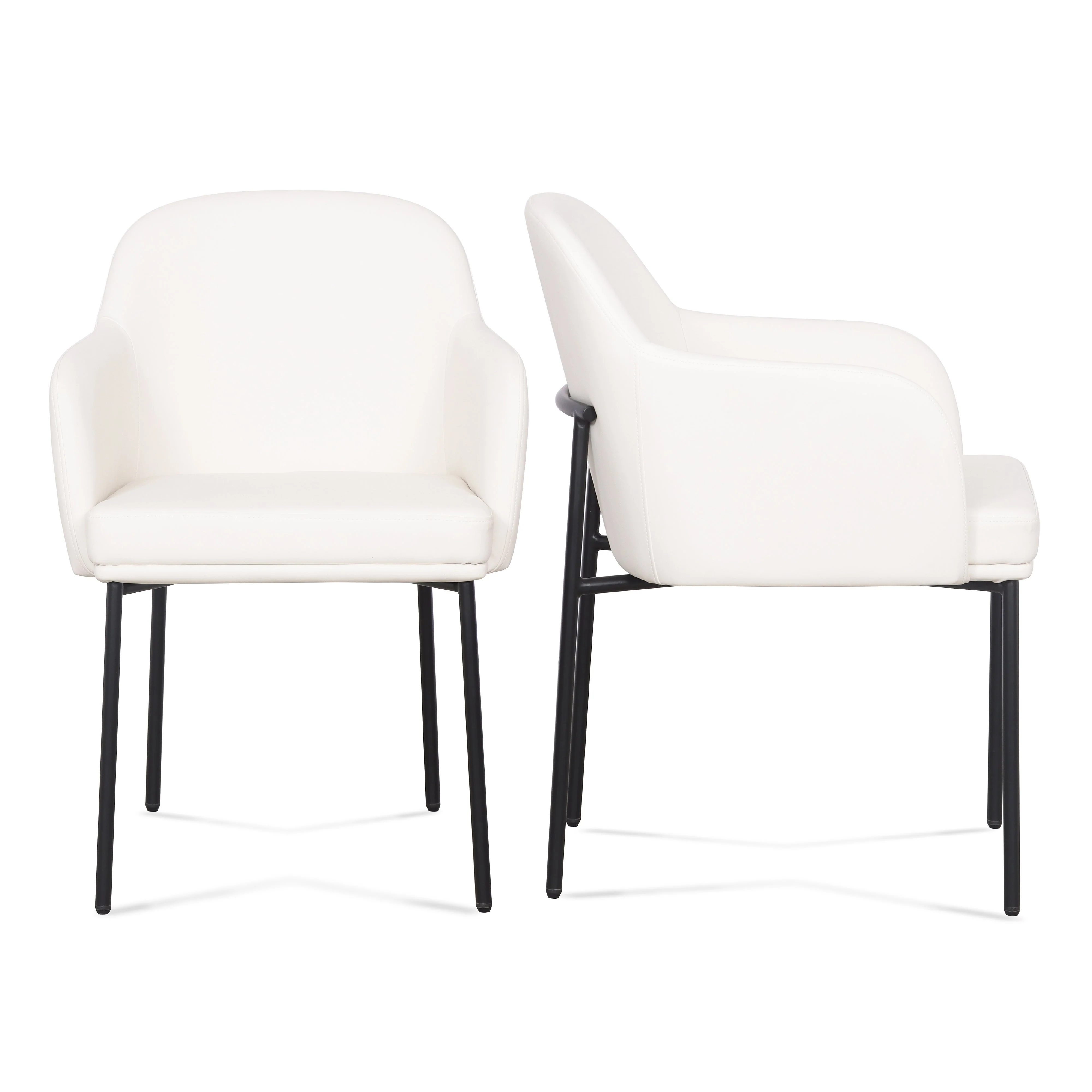 Sydney Performance Vegan Leather Armchair - Set of 2 - Image 8