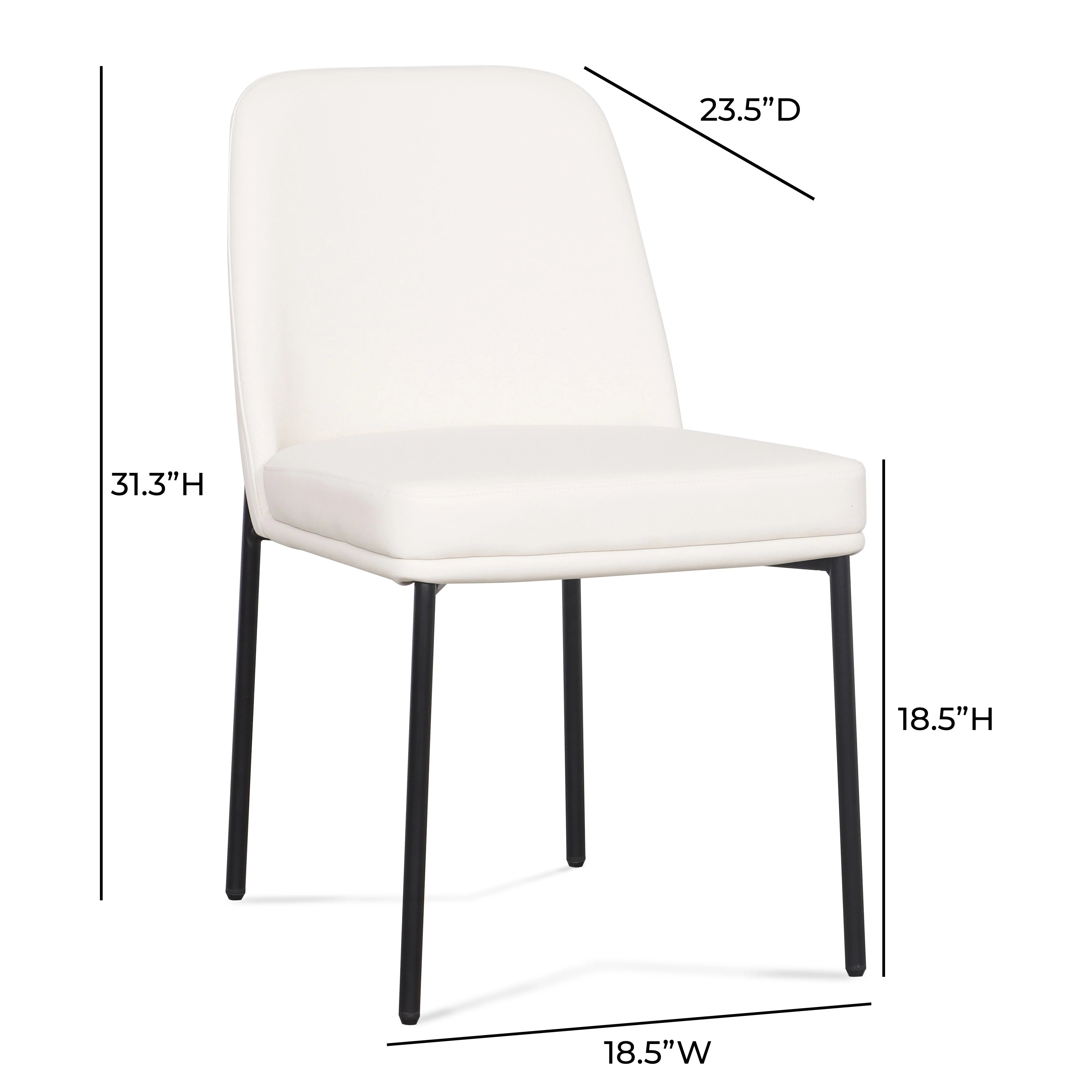 Sydney Performance Vegan Leather Dining Chair - Set of 2 - Image 14