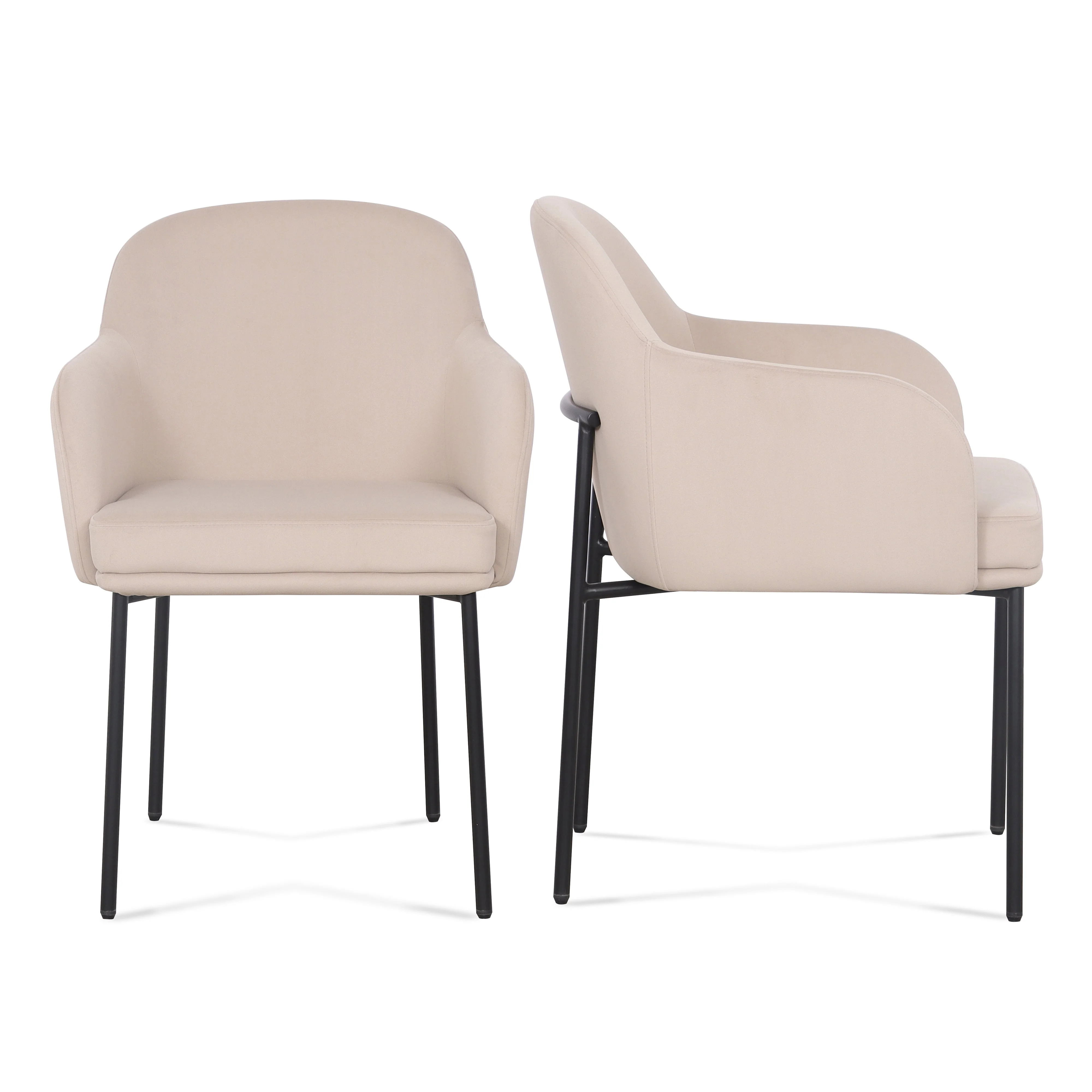 Sydney Performance Velvet Armchair - Set of 2 - Image 8