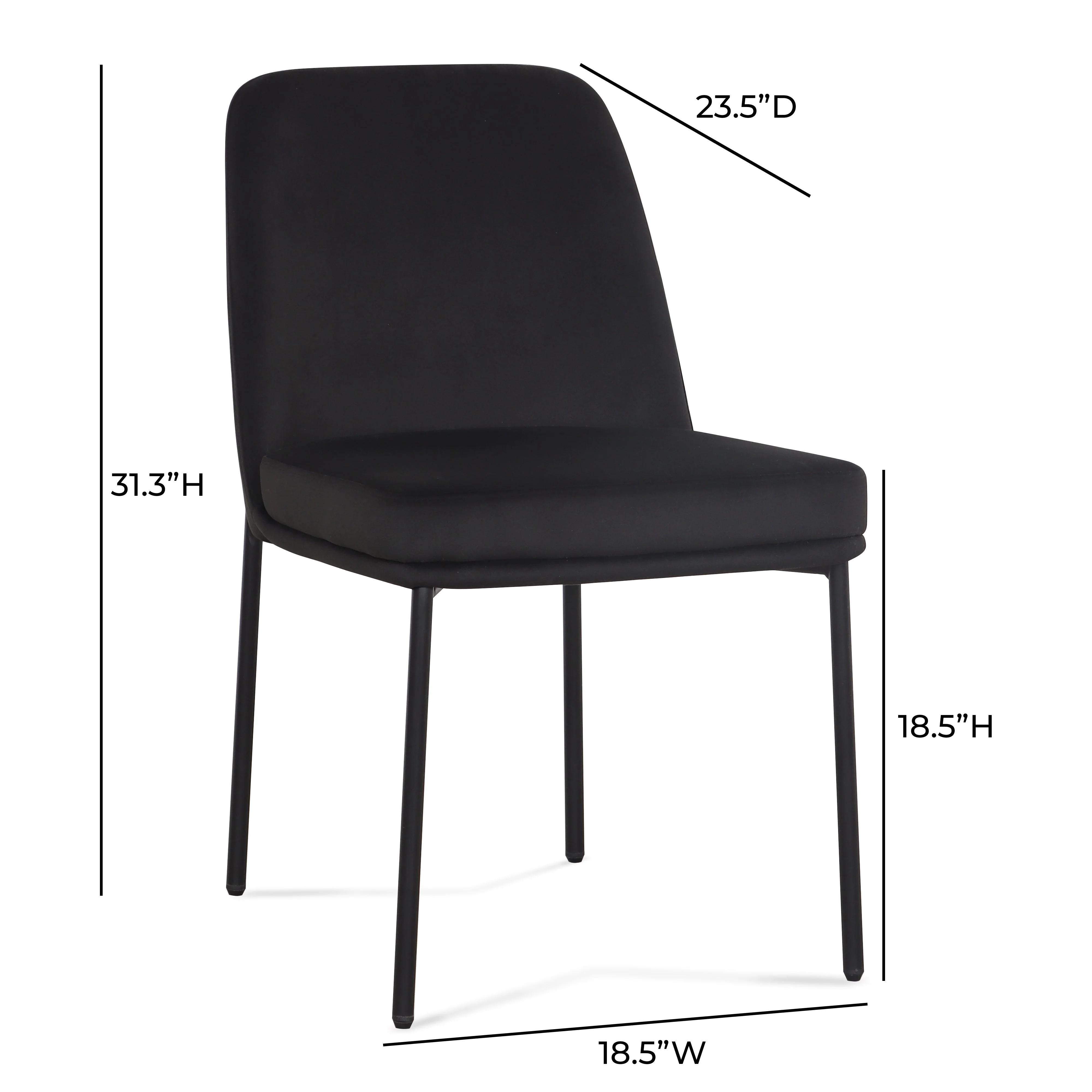 Sydney Performance Velvet Dining Chair - Set of 2 - Image 7