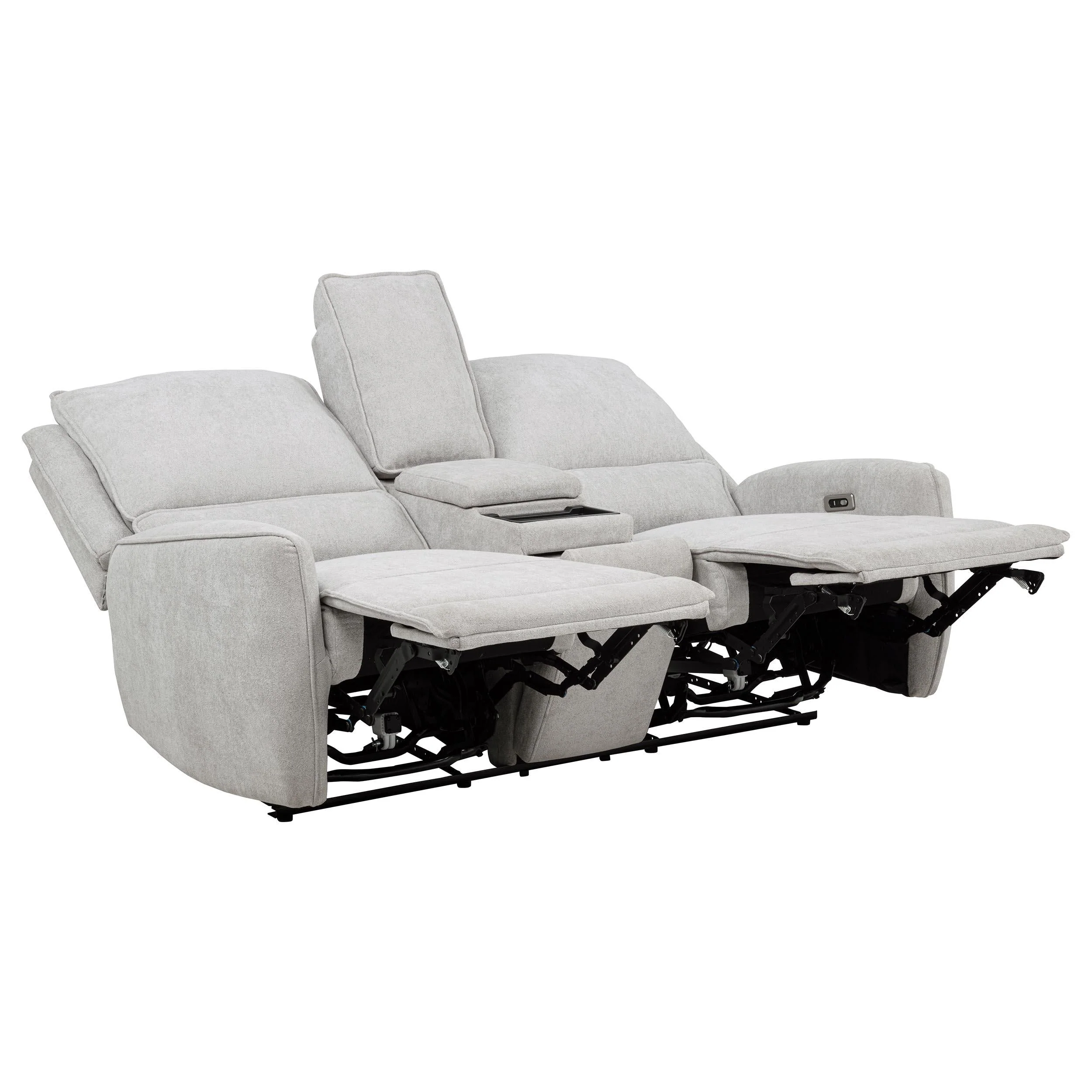 Sylmar Dove Gray 3-Piece Chenille Power Reclining Set - Image 7