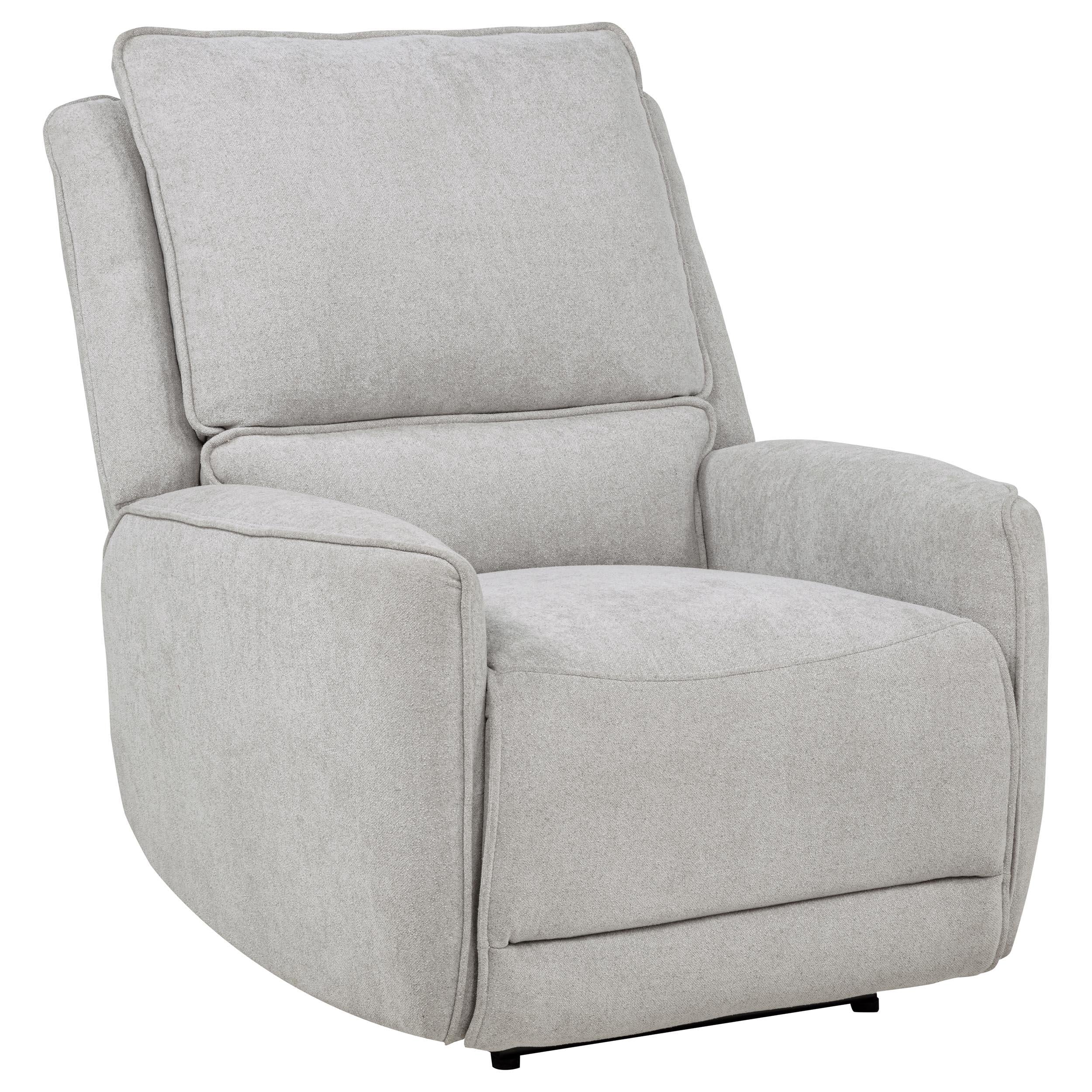 Sylmar Dove Gray Chenille Upholstered Power Recliner