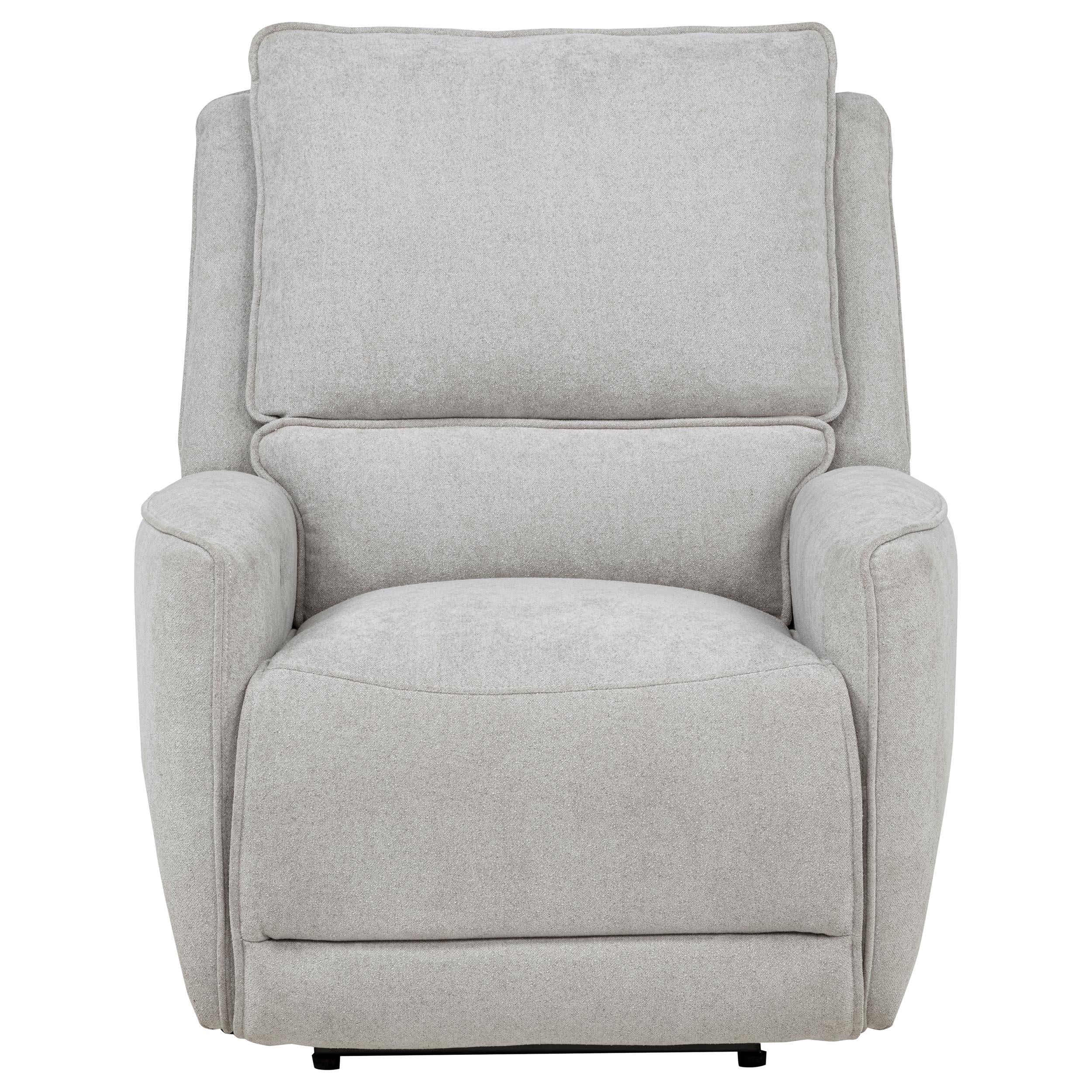 Sylmar Dove Gray Chenille Upholstered Power Recliner - Image 2
