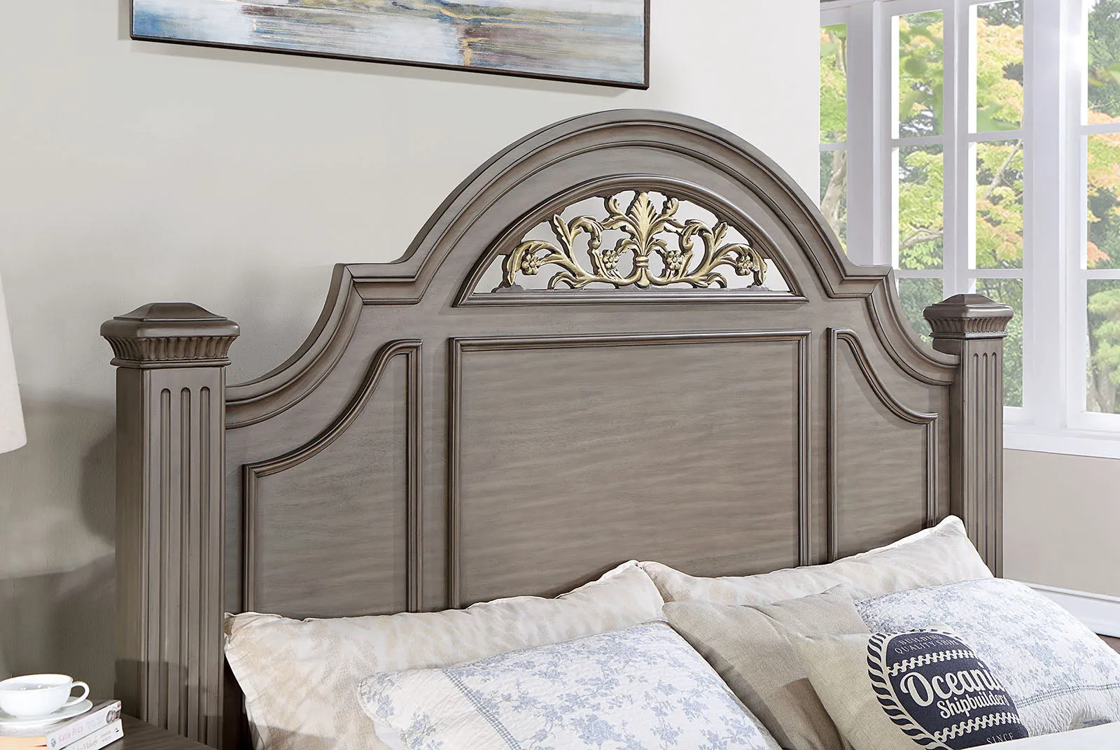 Syracuse Gray King Bed - Image 2