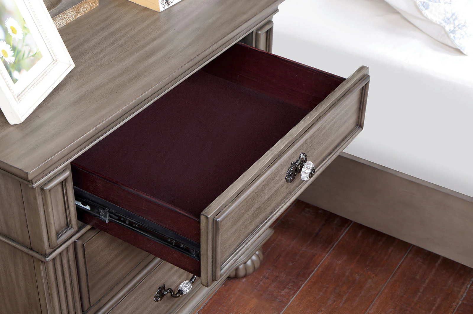 Syracuse Gray Night Stand - Image 2