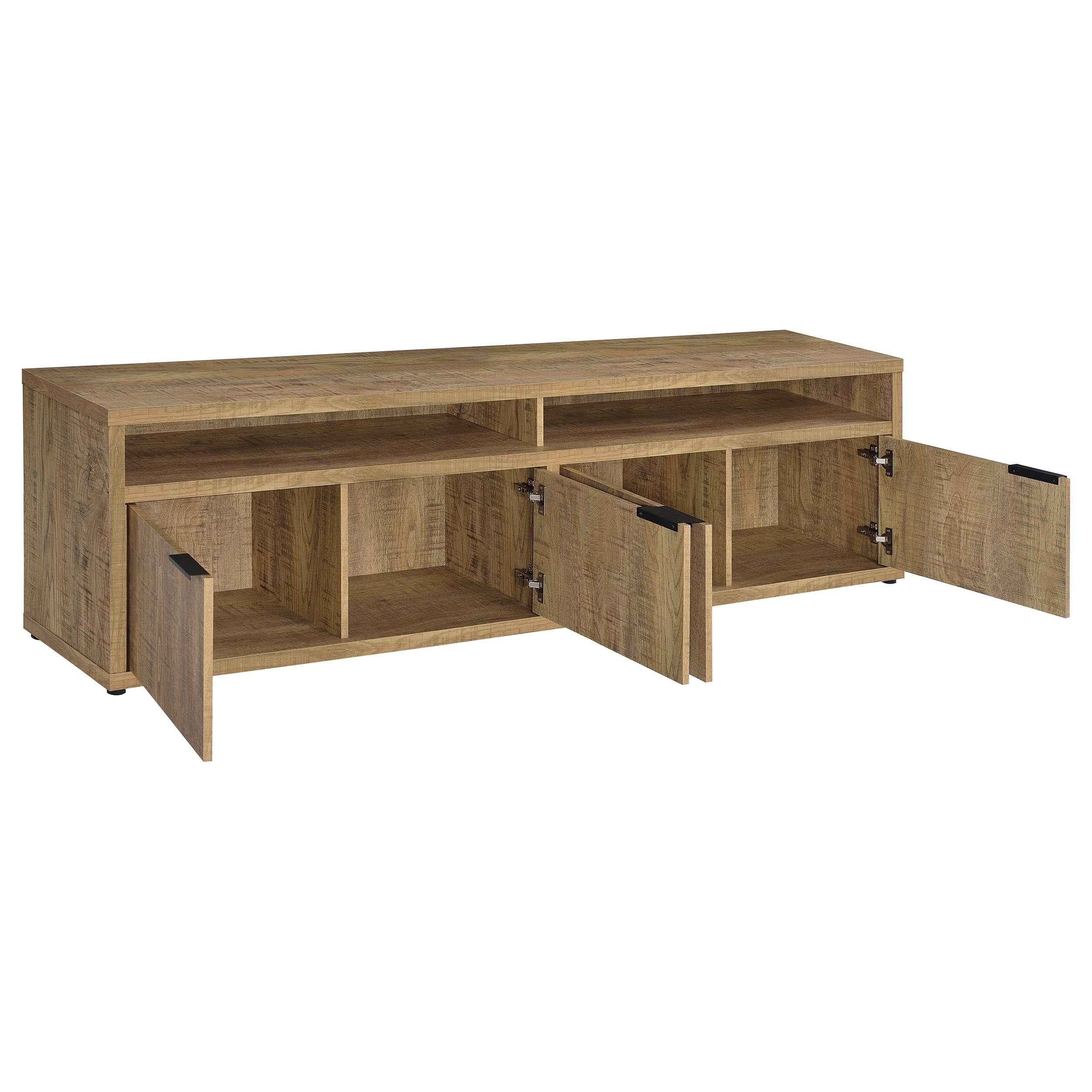 Tabby Mango 79-inch 4-door Engineered Wood TV Stand Media Console - Image 3