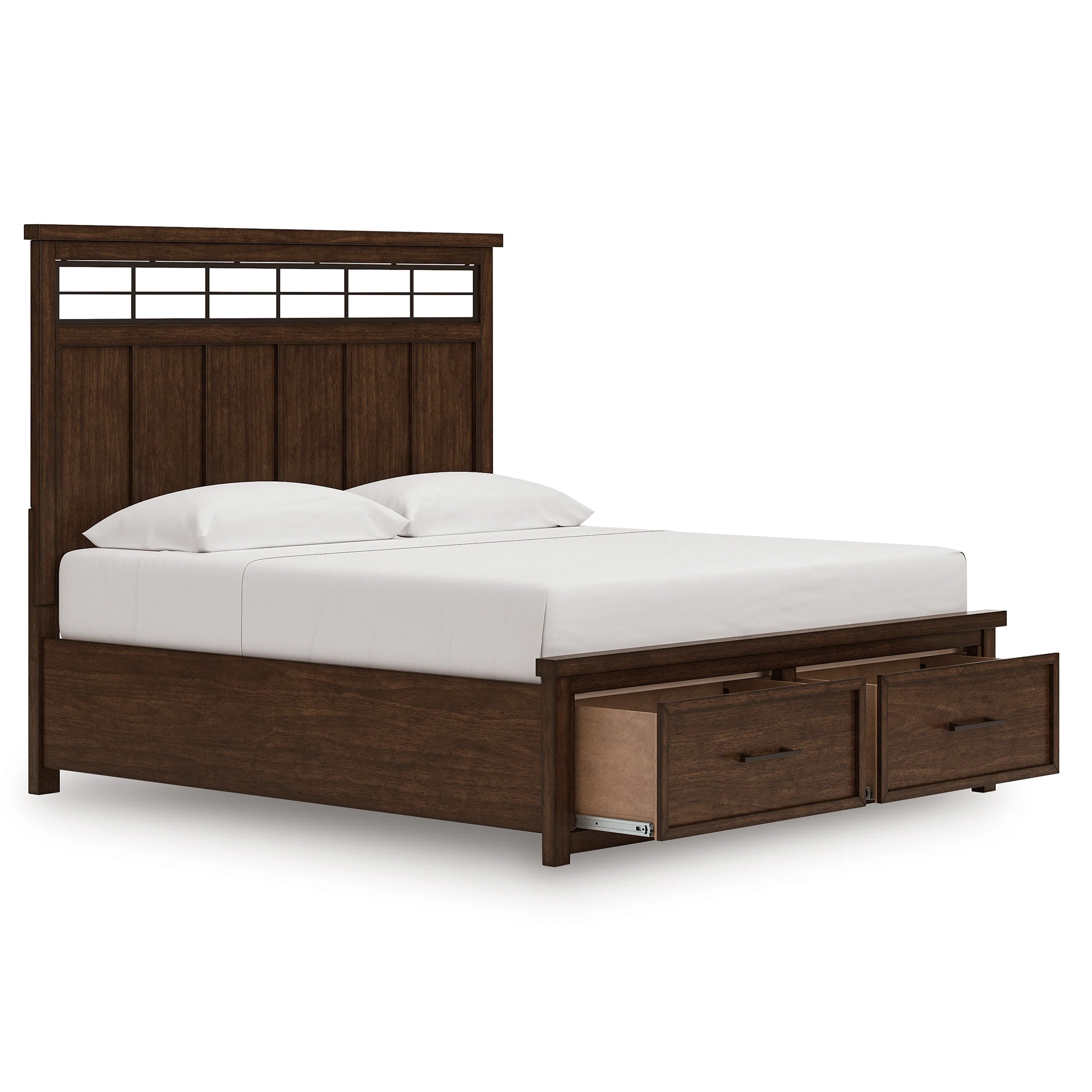 Taffenbrook Medium Brown King Storage Platform Bed - Image 3
