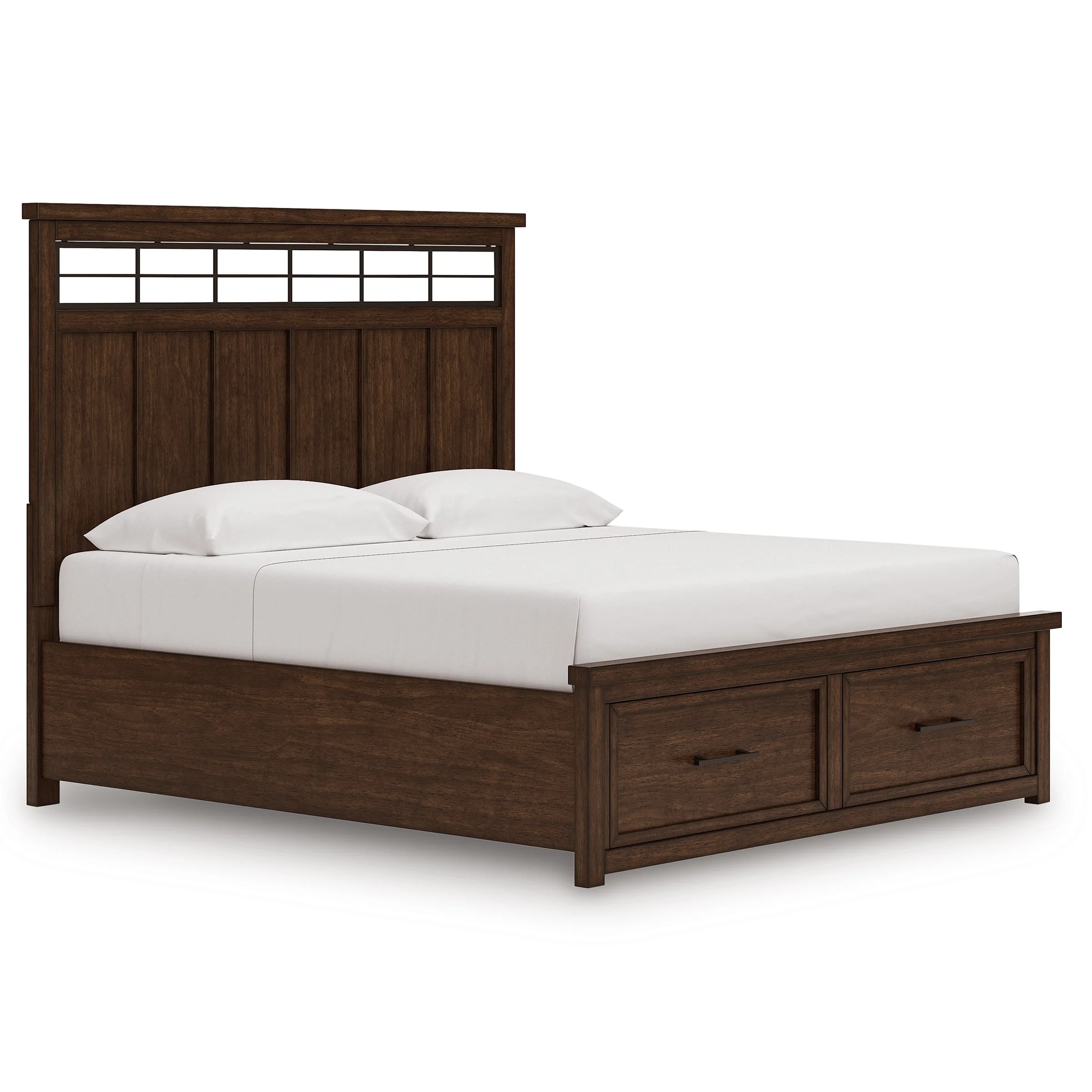Taffenbrook Medium Brown King Storage Platform Bed - Image 9