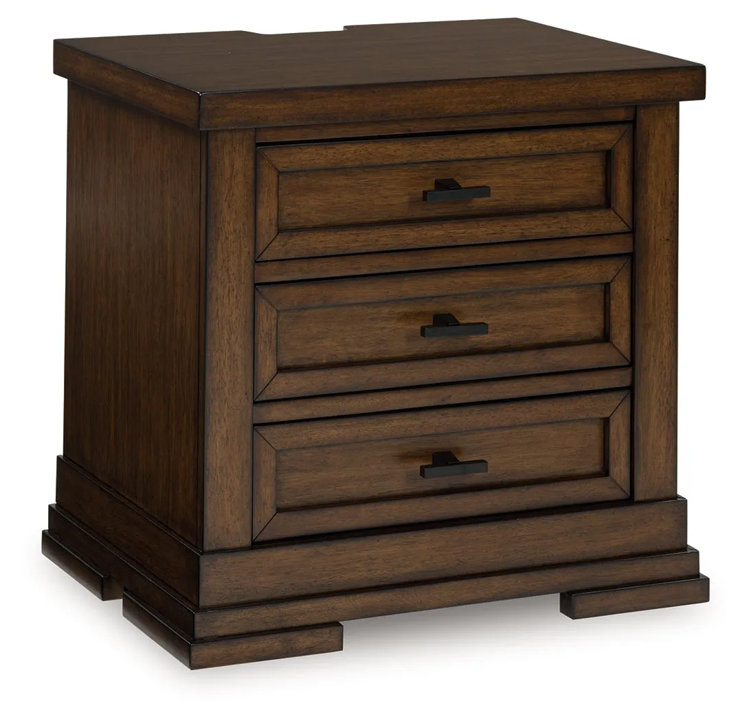 Taffenbrook Medium Brown Nightstand - Image 3