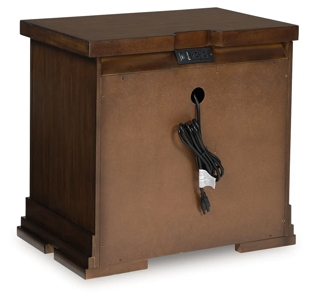 Taffenbrook Medium Brown Nightstand - Image 5