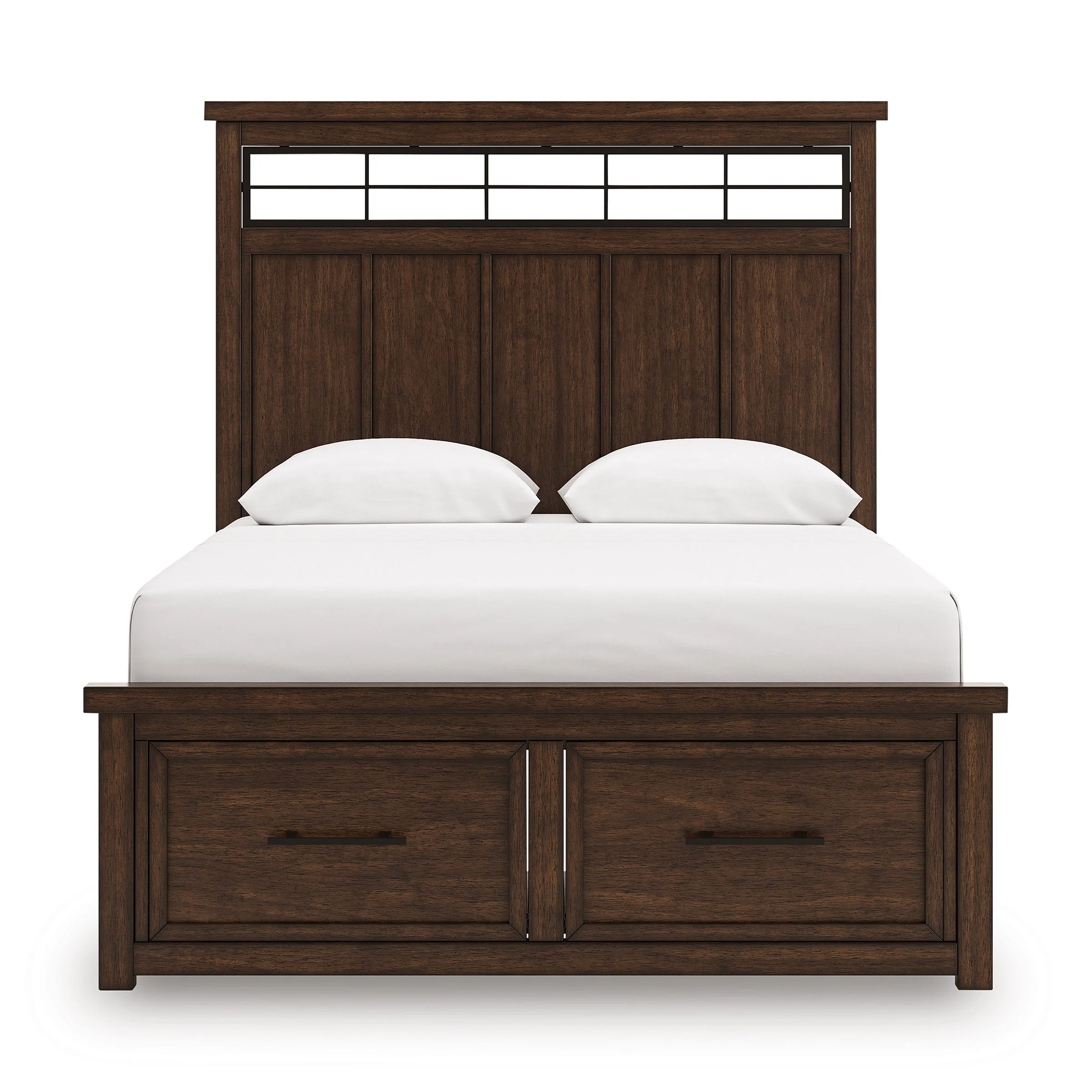 Taffenbrook Medium Brown Queen Storage Platform Bed - Image 3