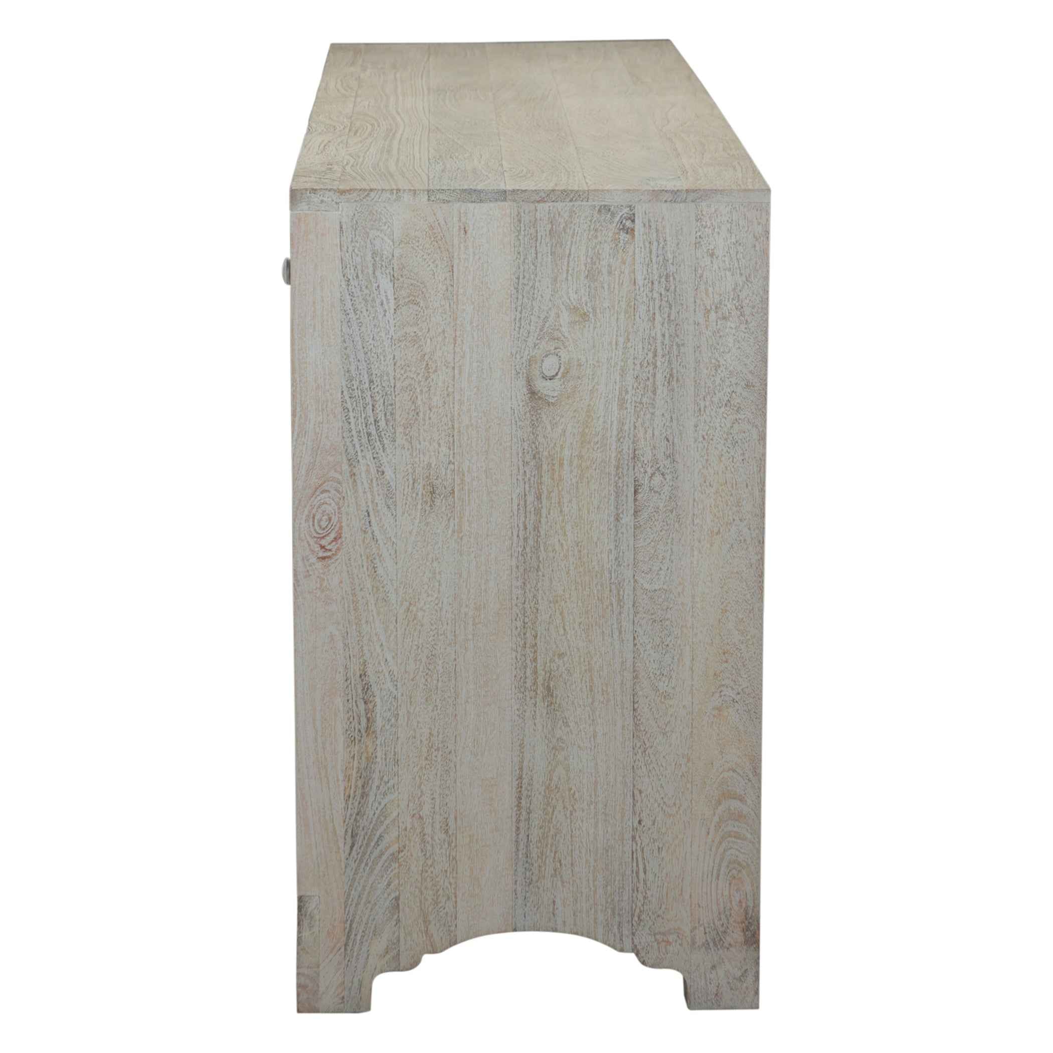 Taj 71" Dresser with Plinth Base in Carved Heirloom White - Image 6