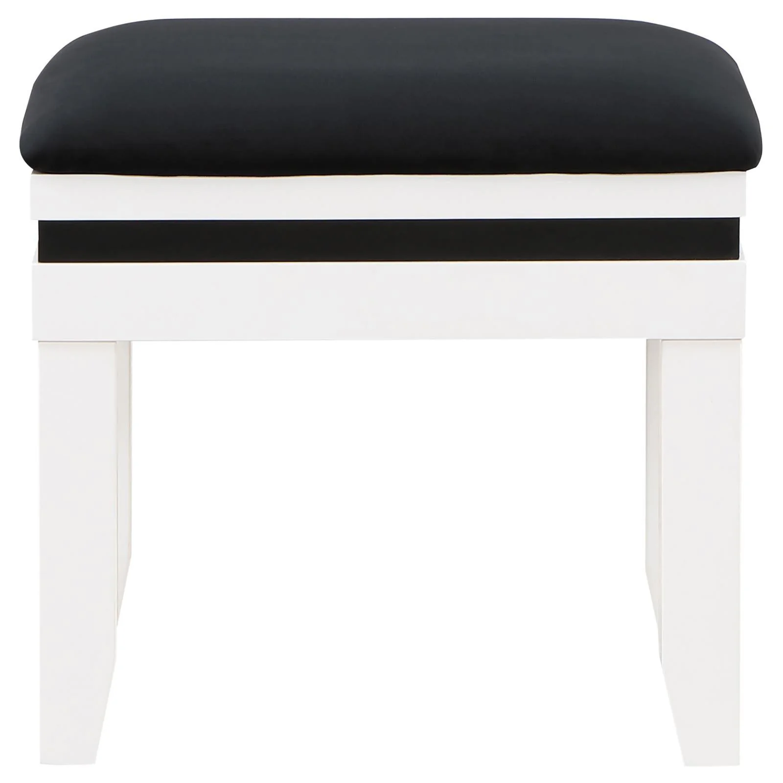 Talei Black and White 6-drawer Vanity Set with Hollywood Lighting - Image 11