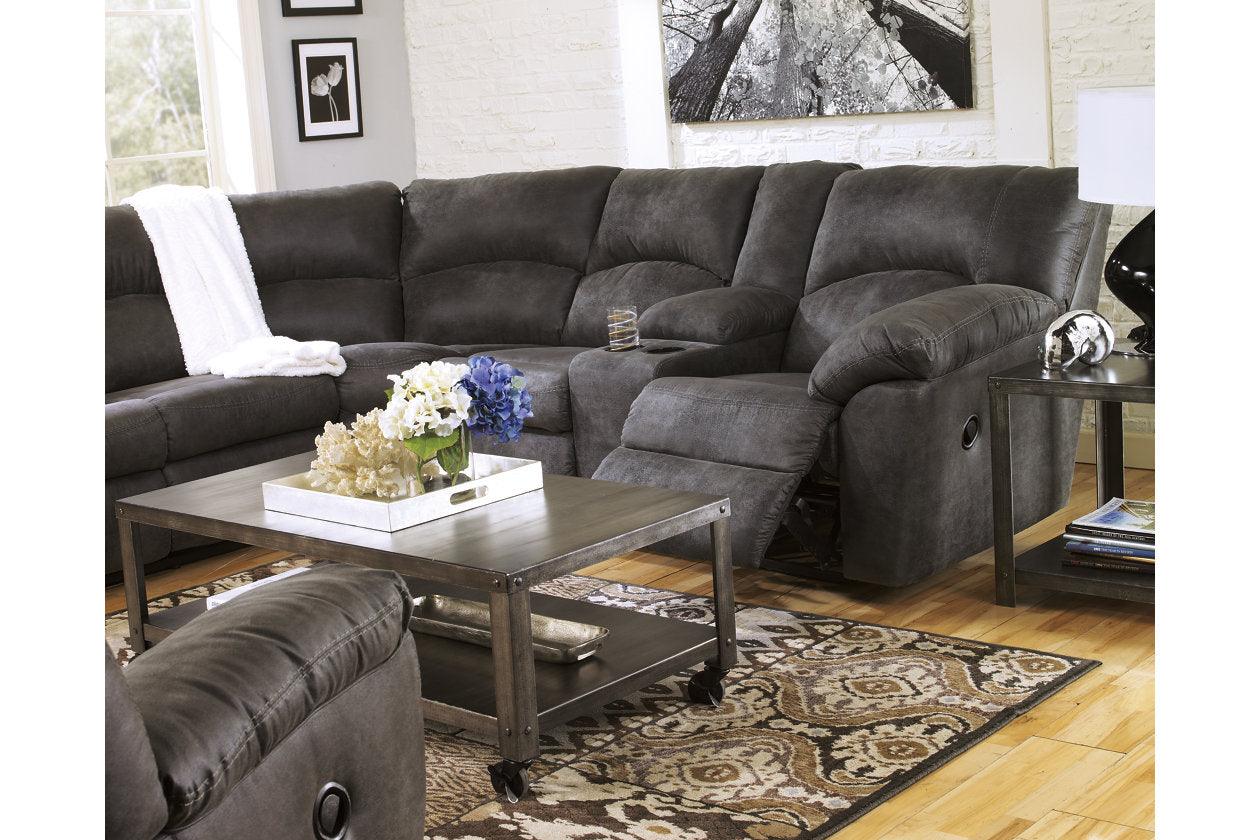Tambo Pewter 2-Piece Manual Reclining Sectional - Image 3