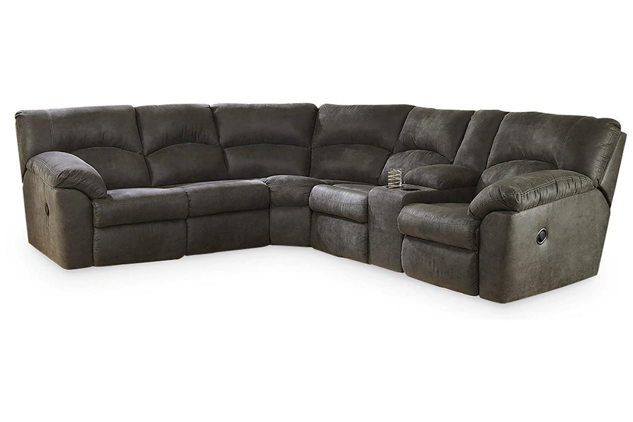 Tambo Pewter 2-Piece Manual Reclining Sectional - Image 6