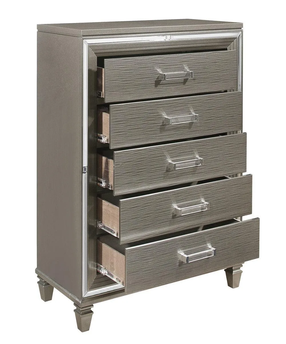 Tamsin Silver/Gray Metallic Chest - Image 3