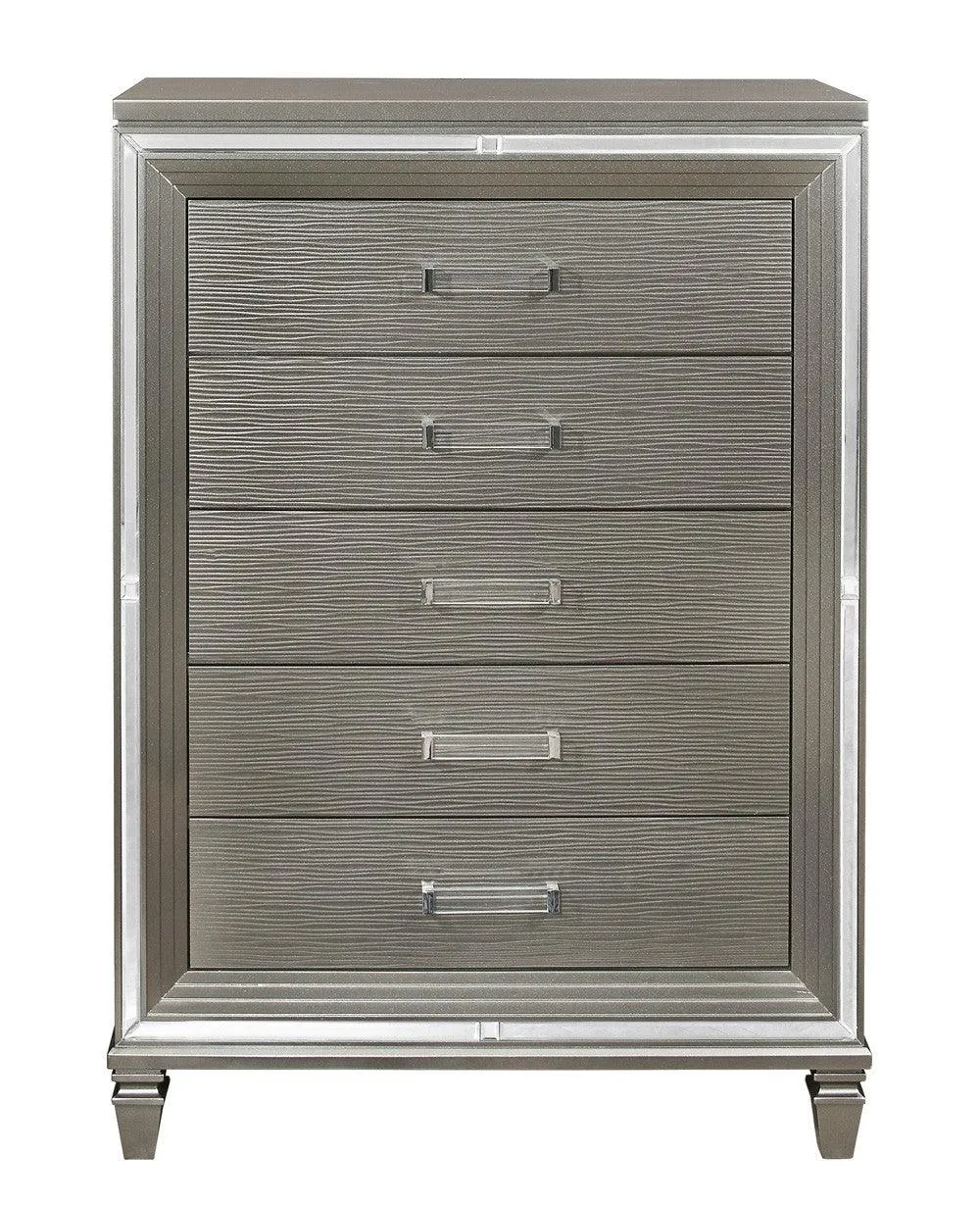 Tamsin Silver/Gray Metallic Chest - Image 4
