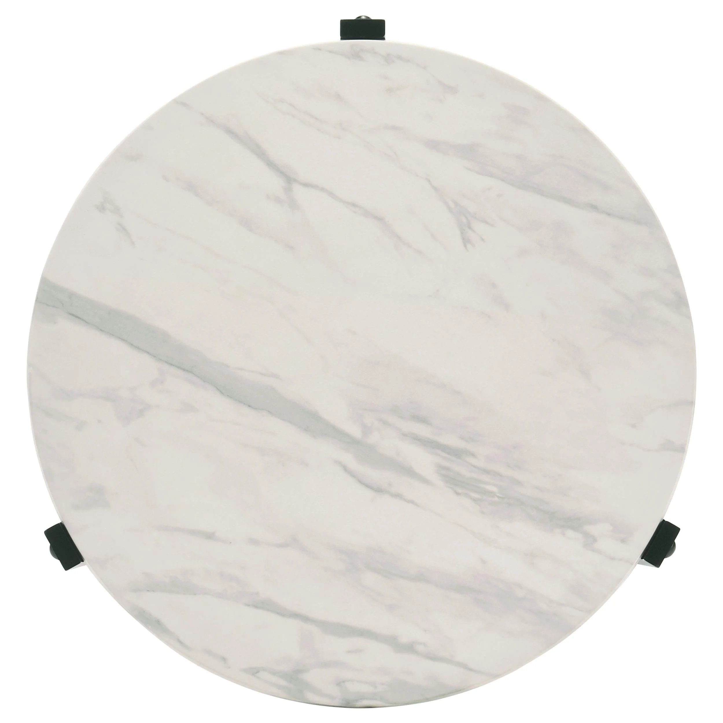Tandi White 3-Piece Faux Marble Coffee and End Table Set - Image 8