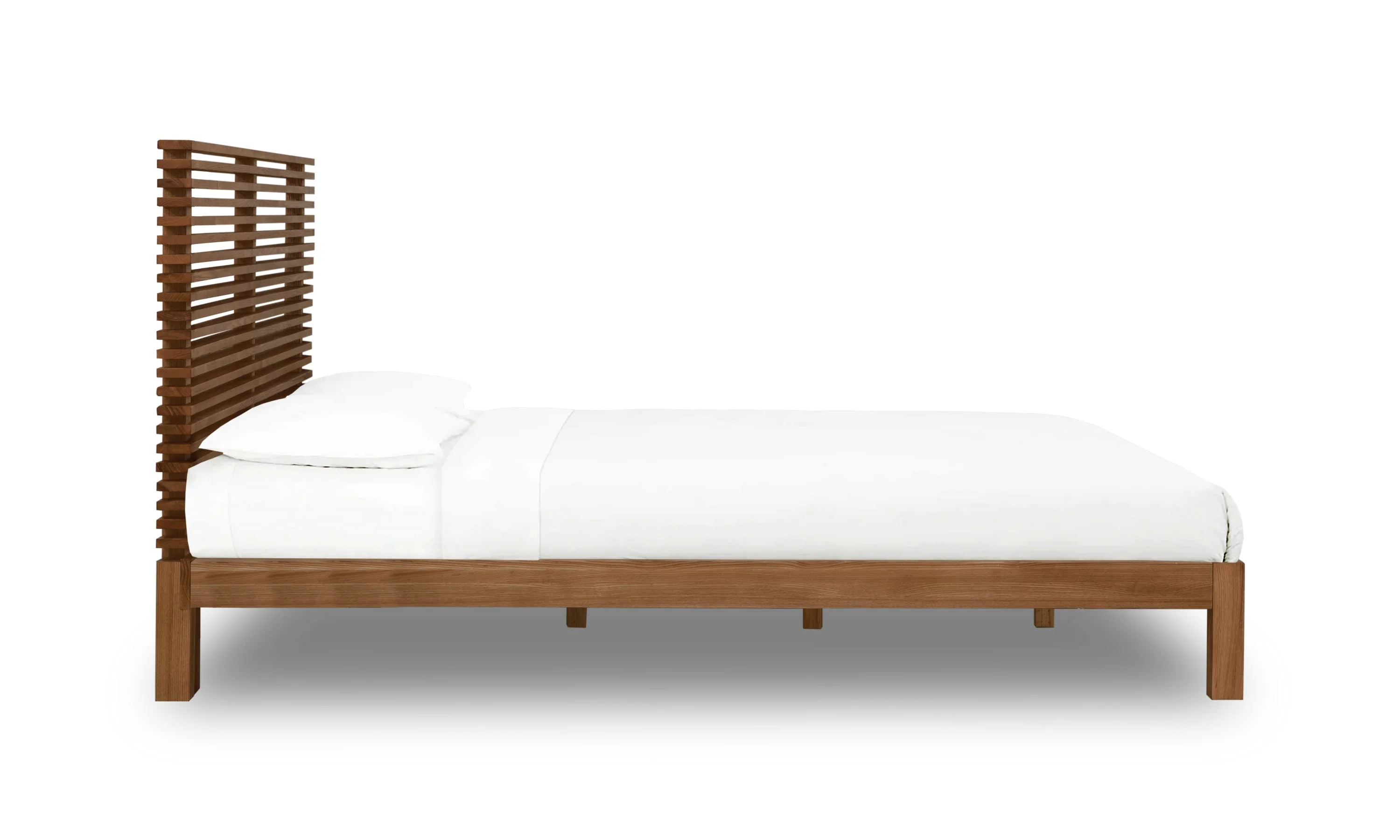 Tanner Eastern King Solid Ash Platform Bed in Roux - Image 4